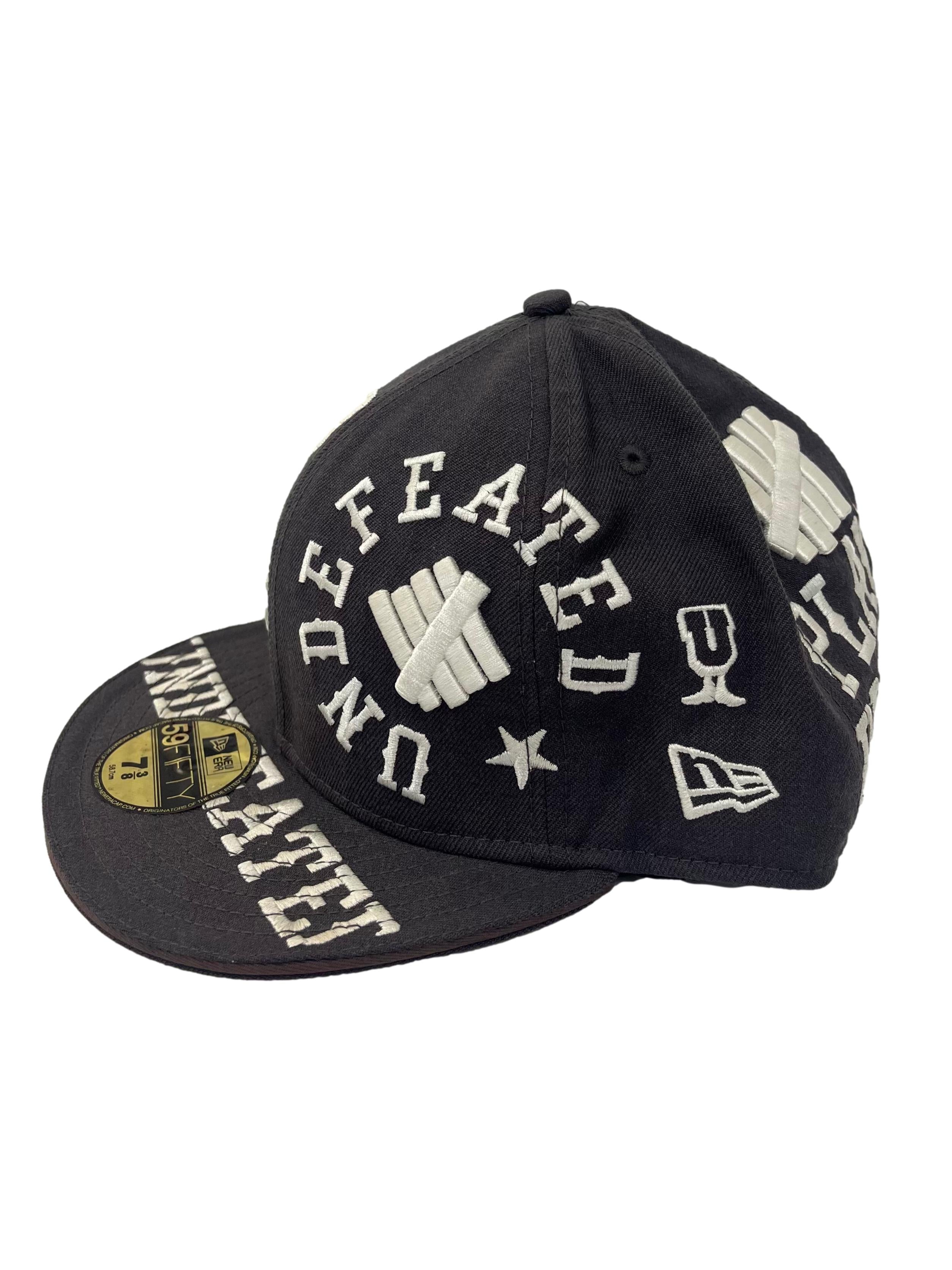 Dark Grey With White Embroidery All Over Snapback Cap