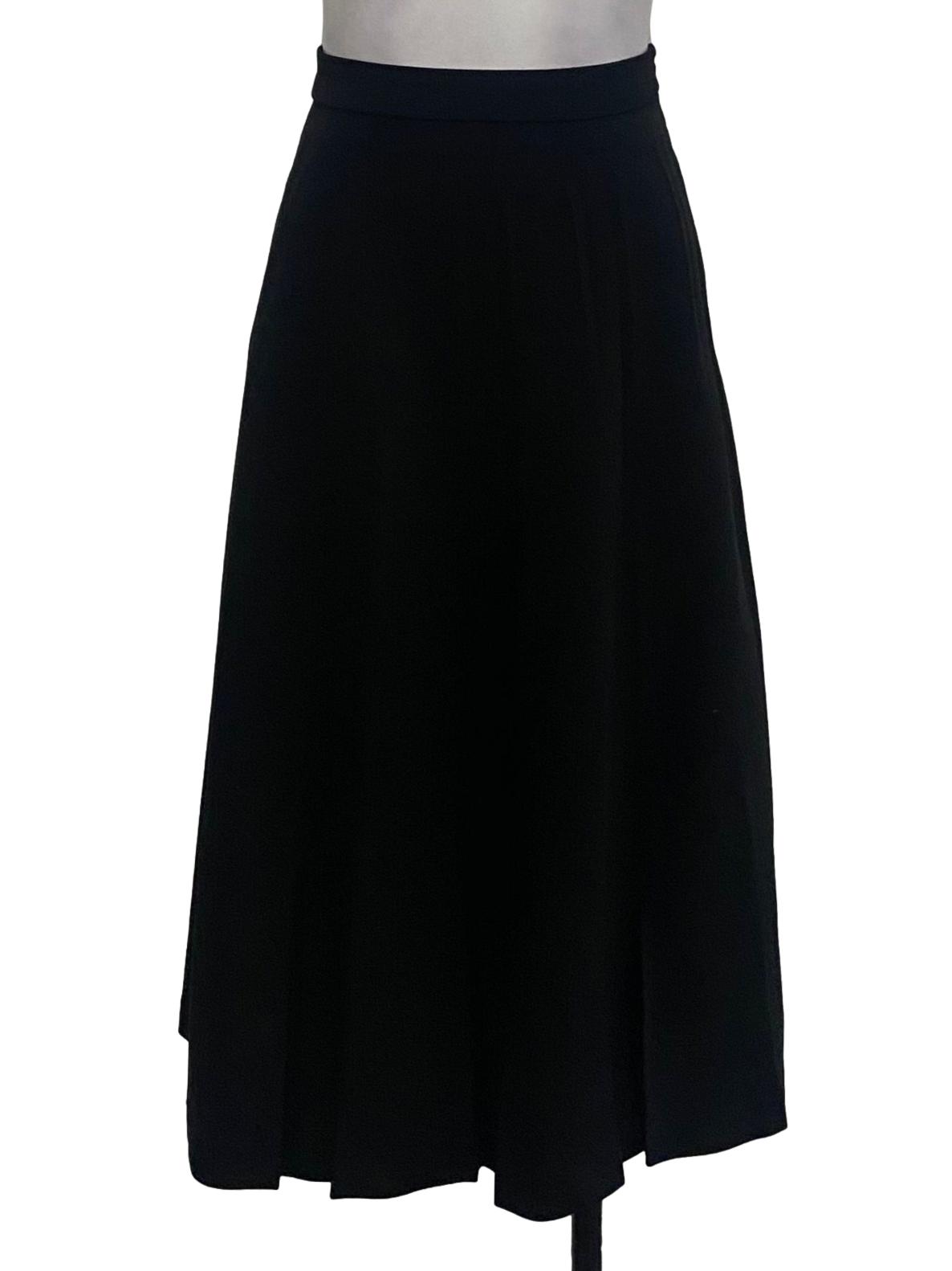 Black A-Line Skirt | REFASH