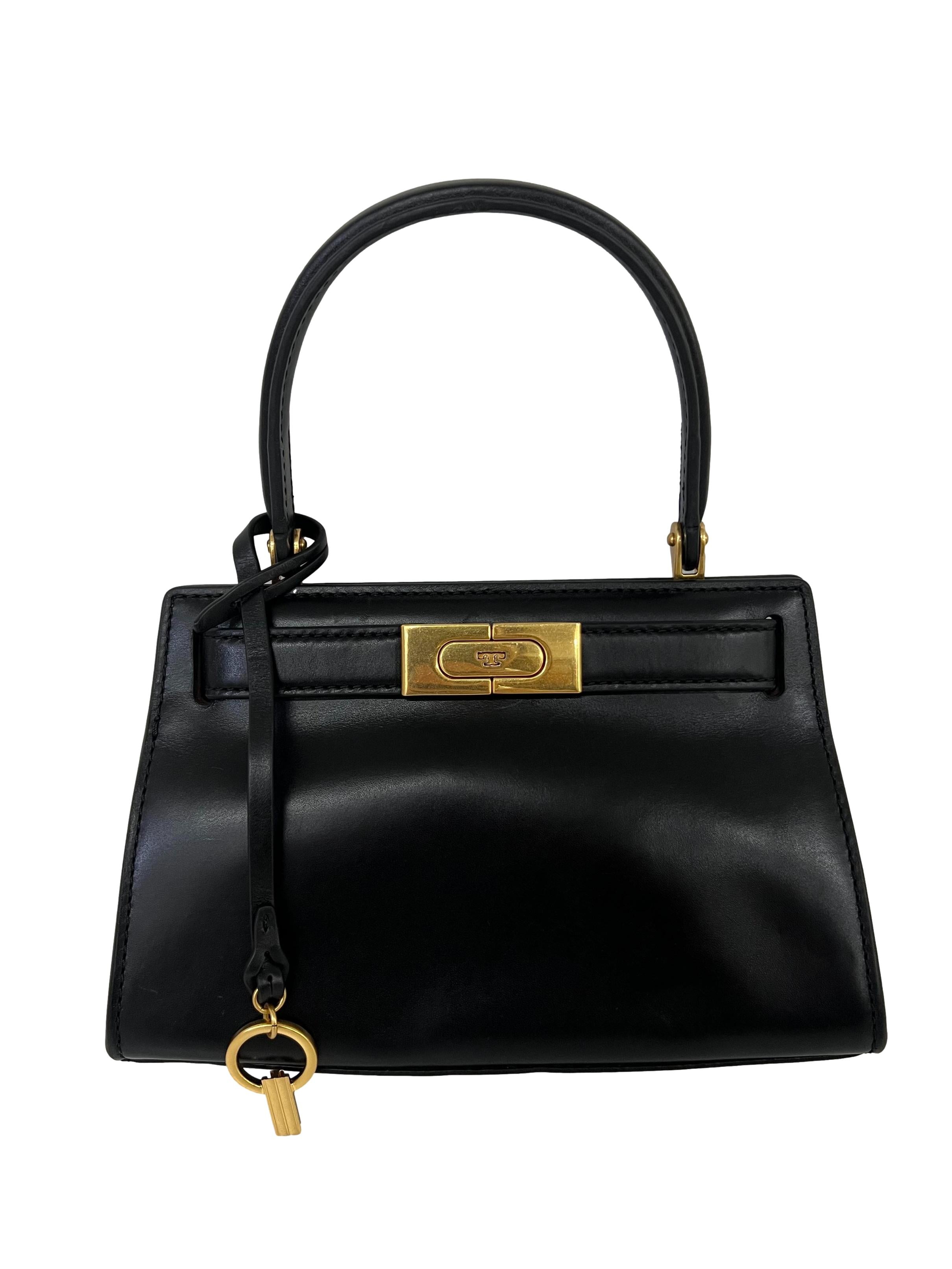 Black Leather Mini Bag