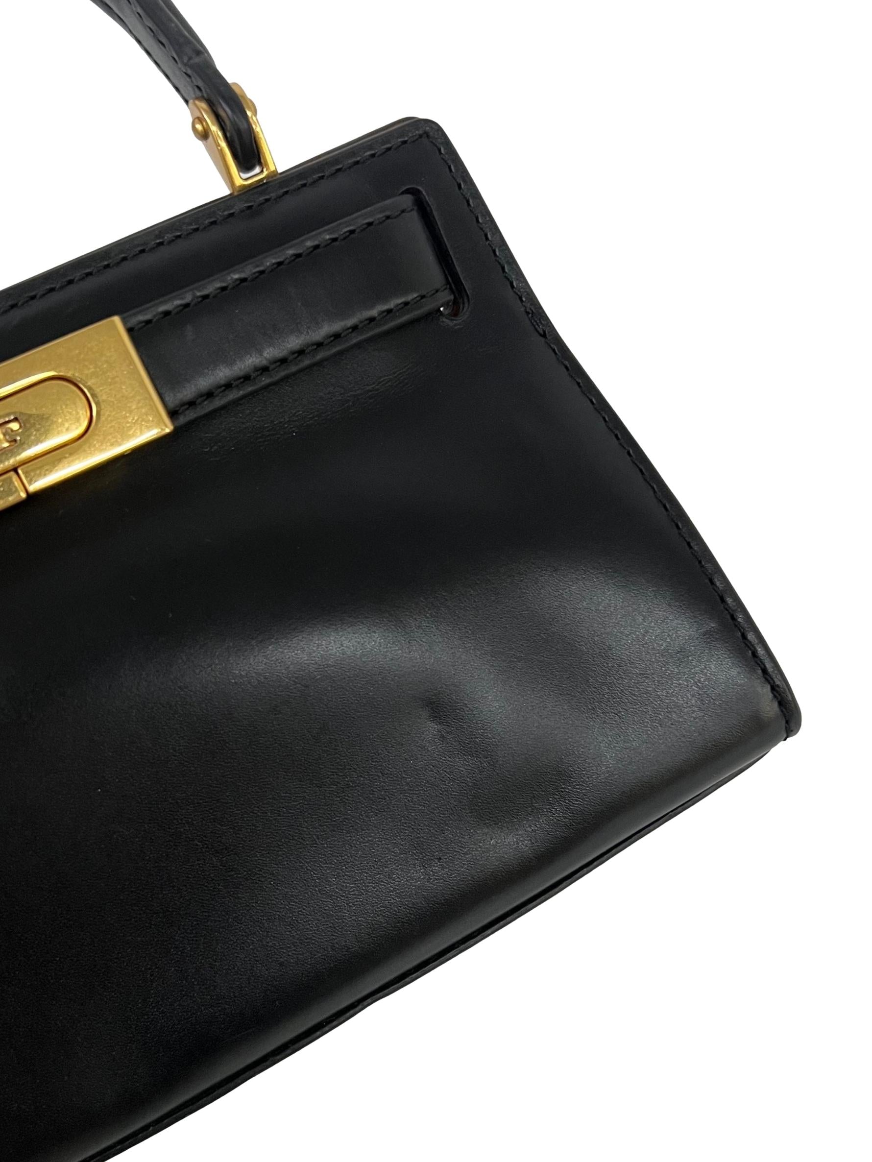 Black Leather Mini Bag