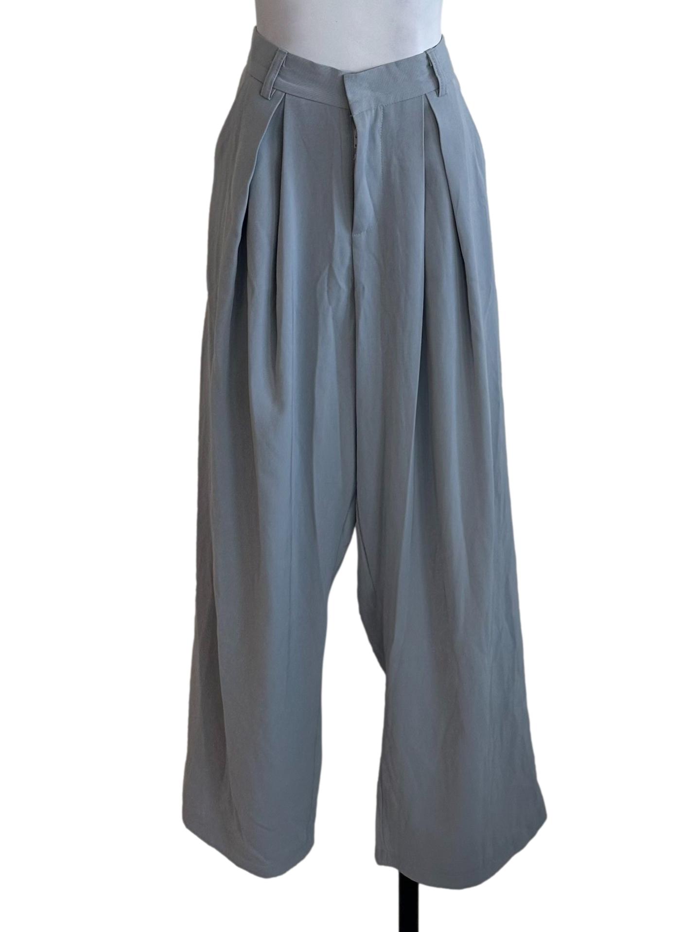 Dusty Blue Formal Long Pants