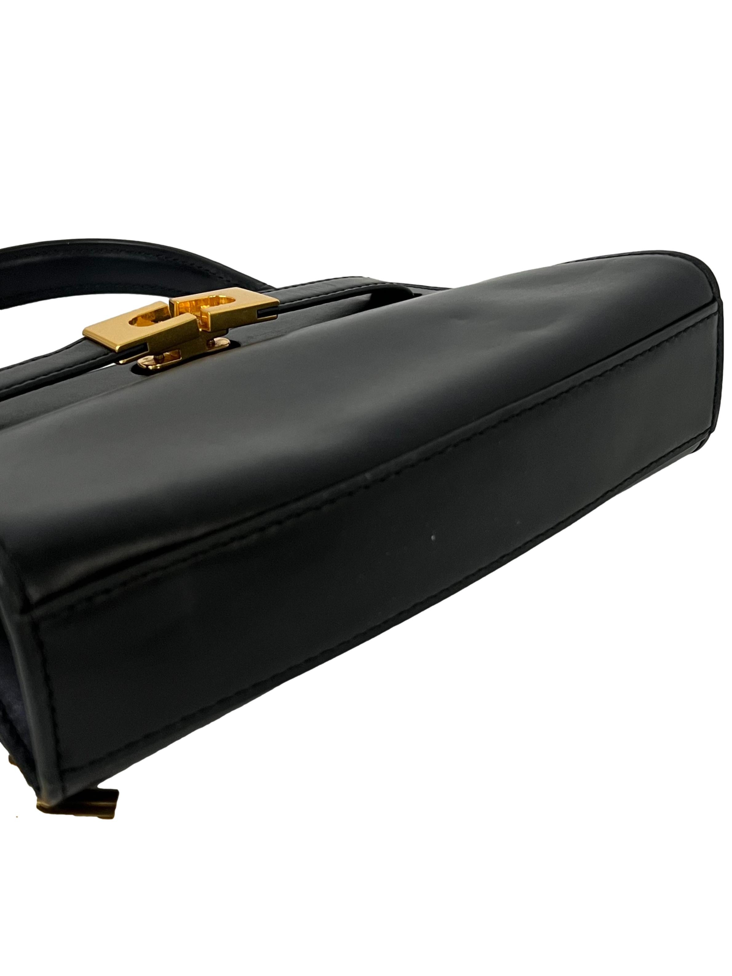 Black Leather Mini Bag