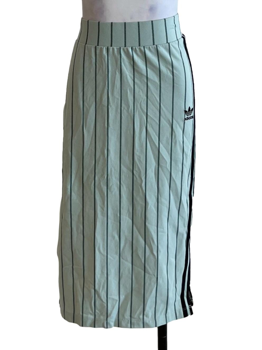 Mint Green Awning Stripe Pencil Skirt