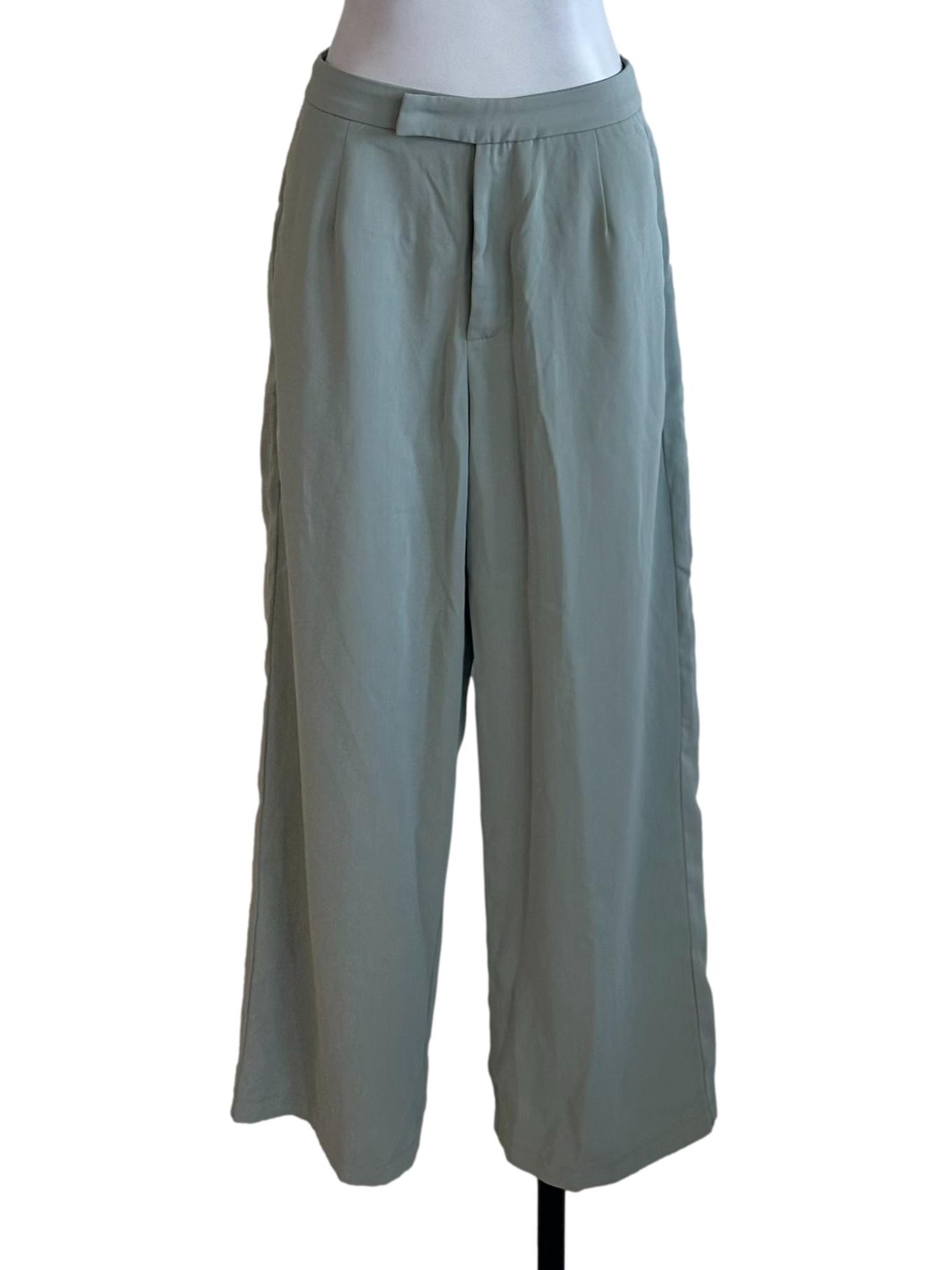 Pastel Green Chiffon Pants