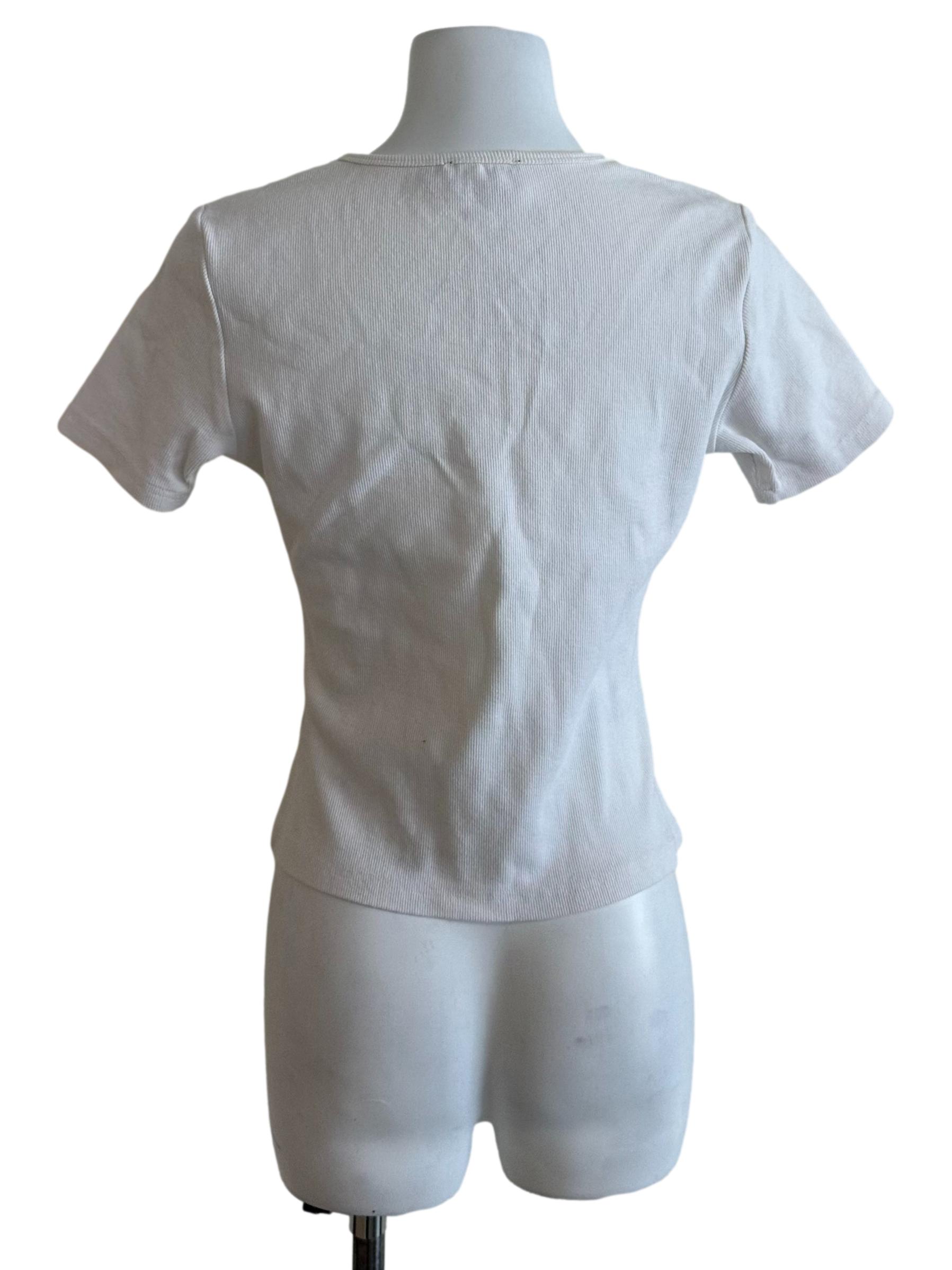 Salt White Square Neck Knit Top