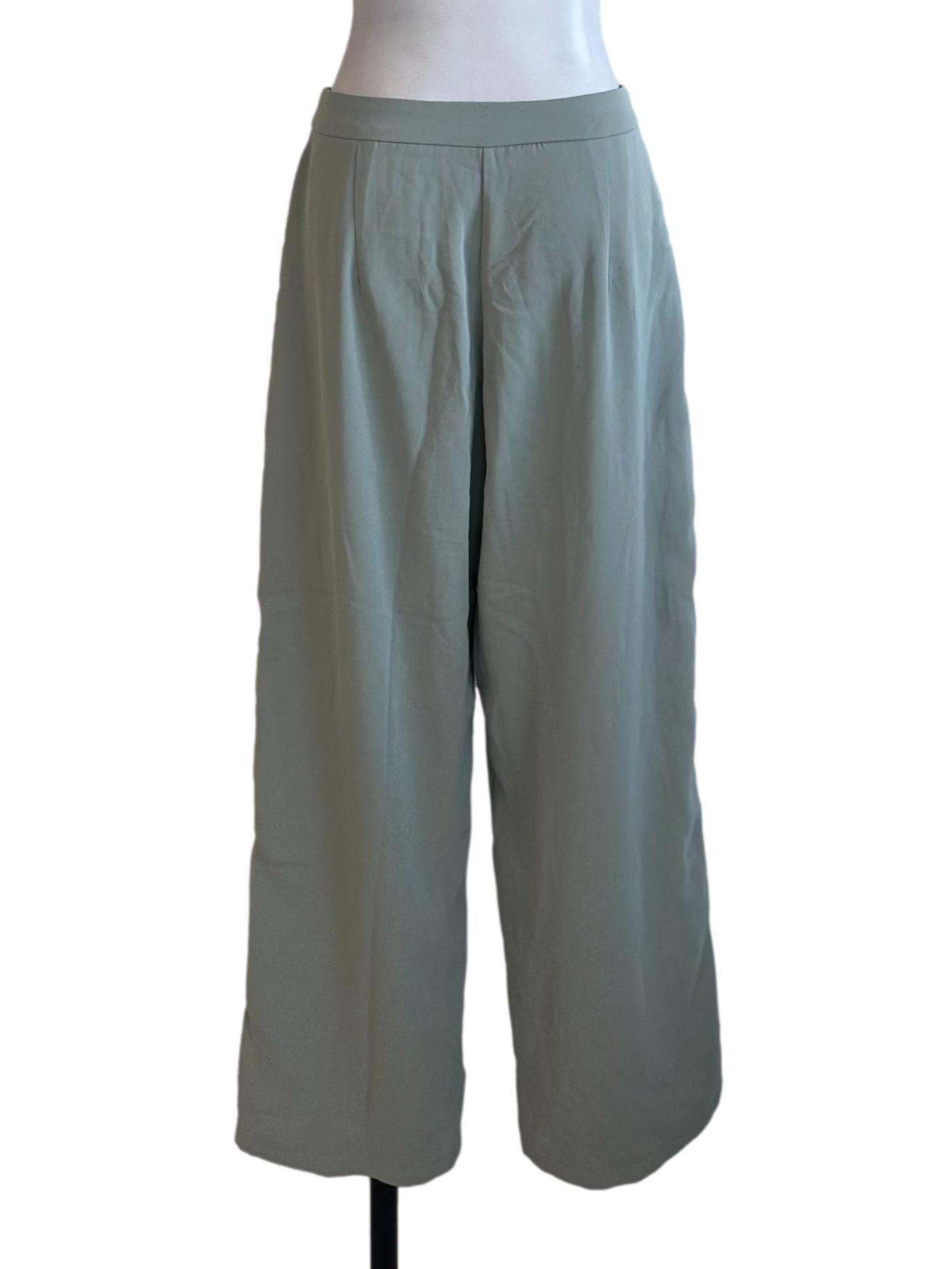 Pastel Green Chiffon Pants