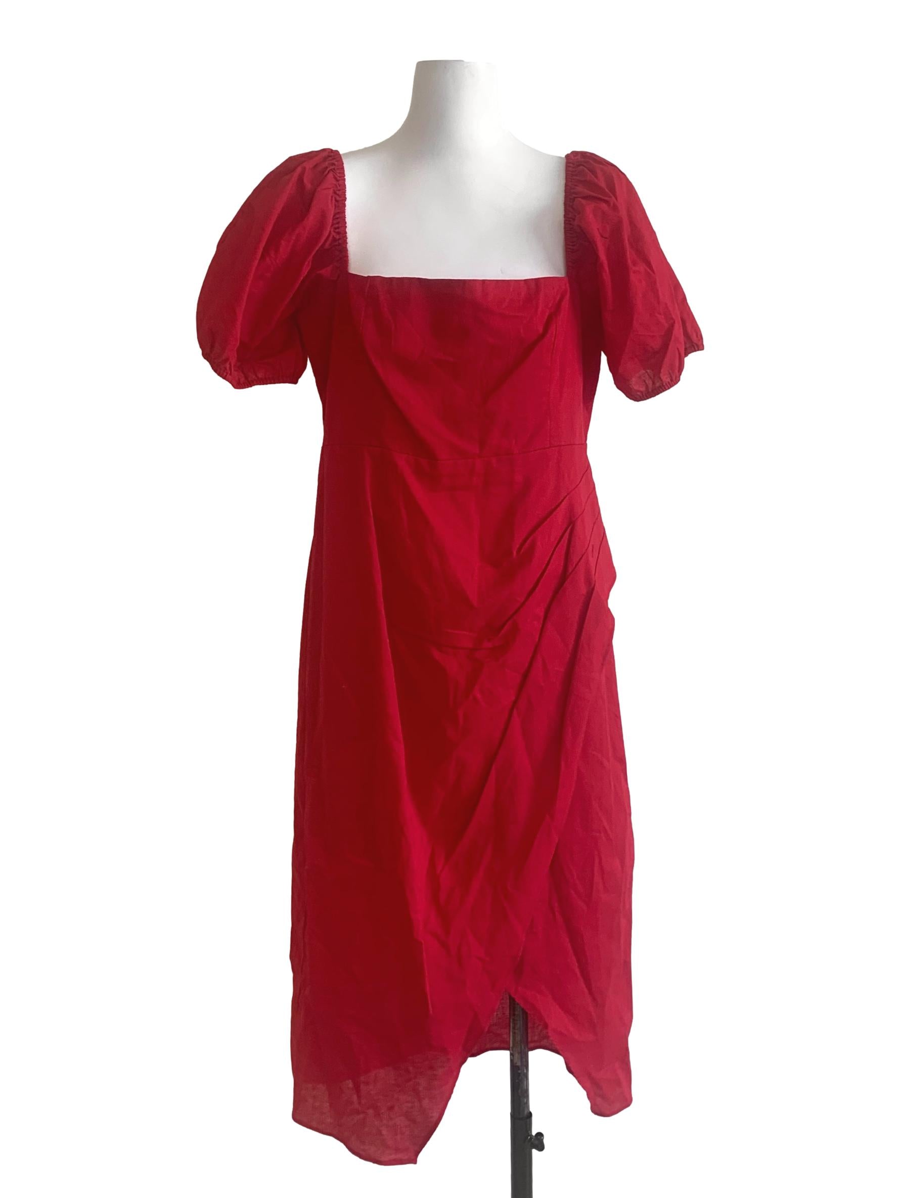 Ruby Red Empire Dress LB