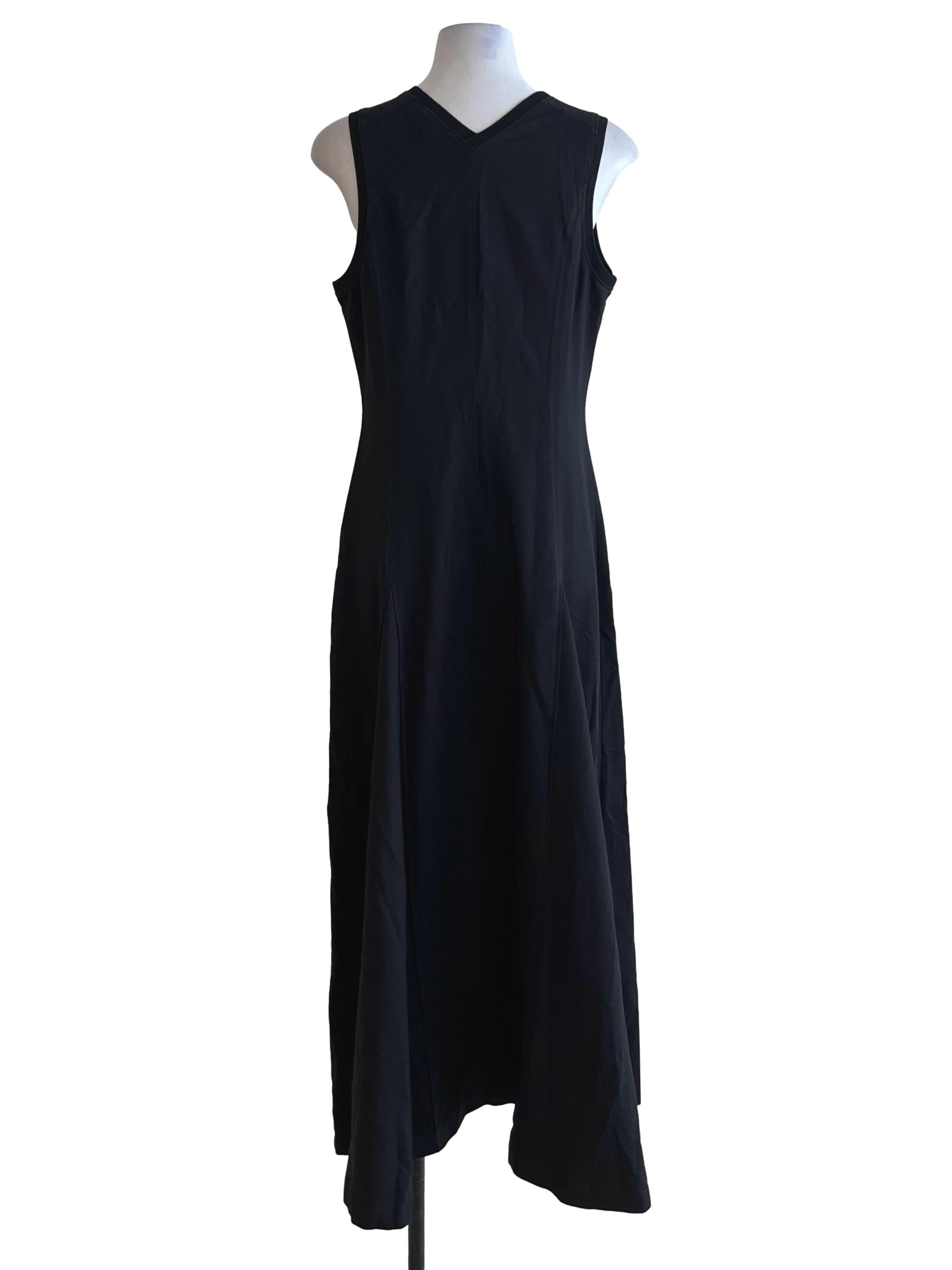 Black V-Neckline Shift Dress