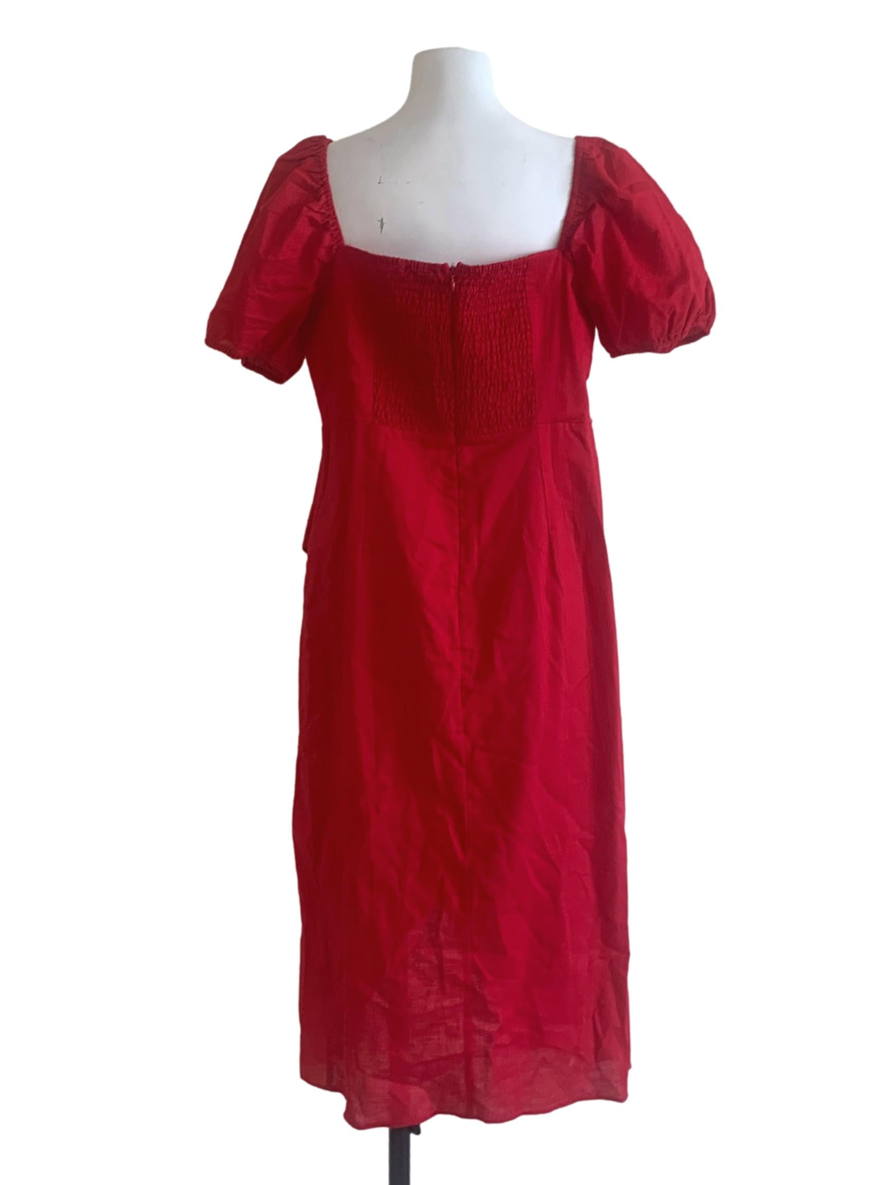 Ruby Red Empire Dress LB
