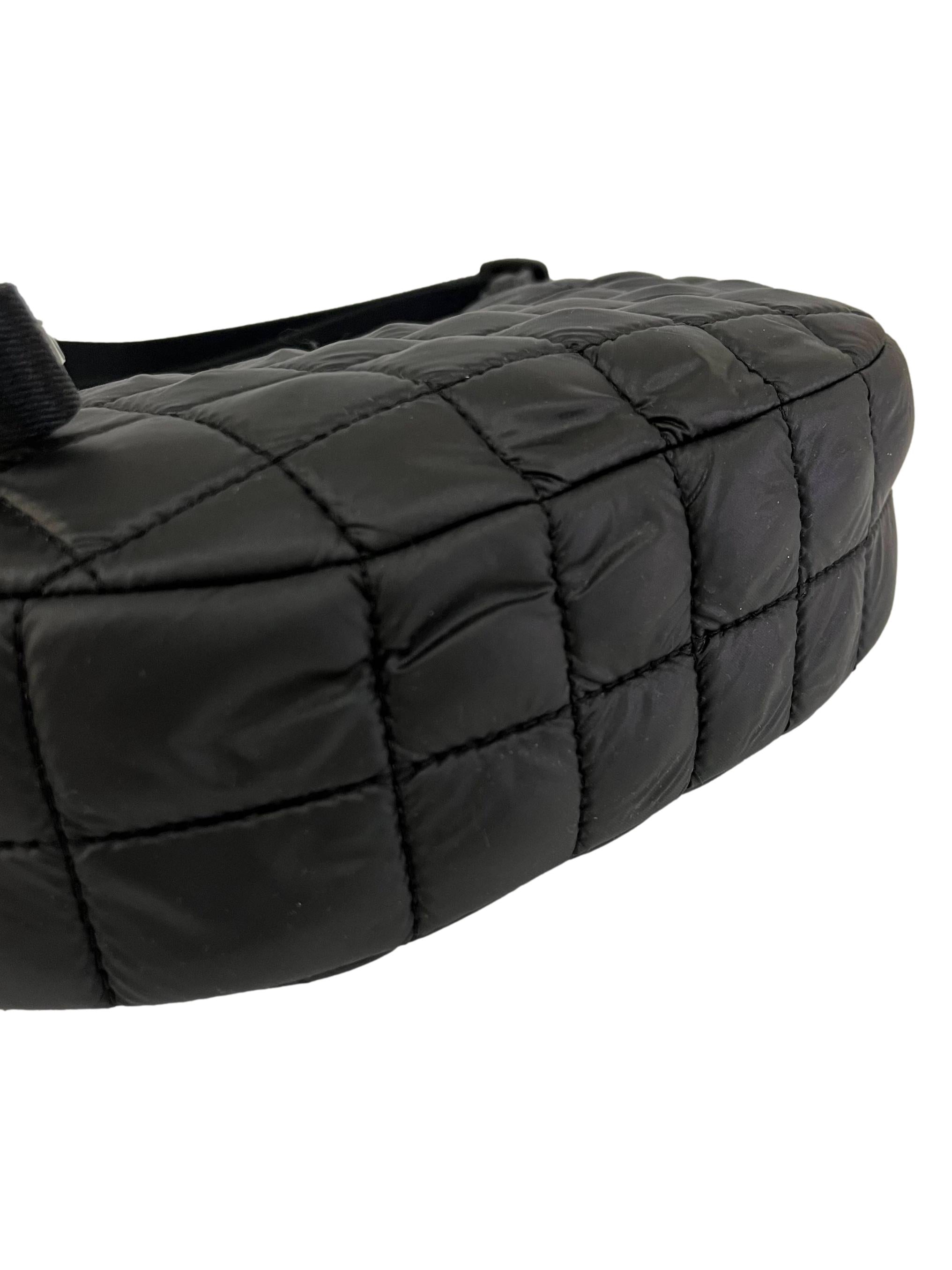 Black Polyester Camden Quilted Bag Crossbody Bag CSN