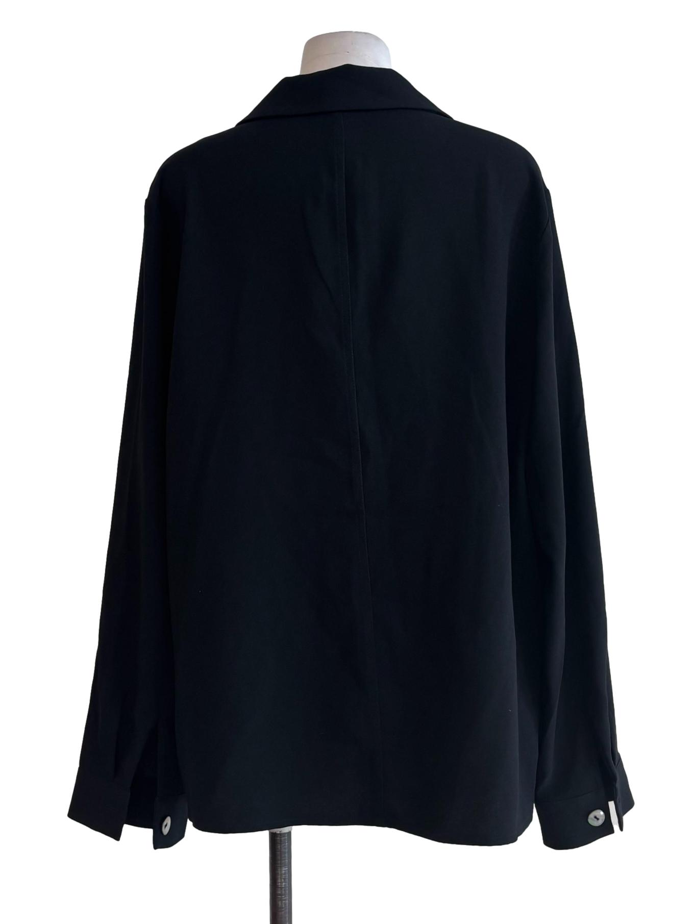 Parisian Black Long Sleeve Button Shirt