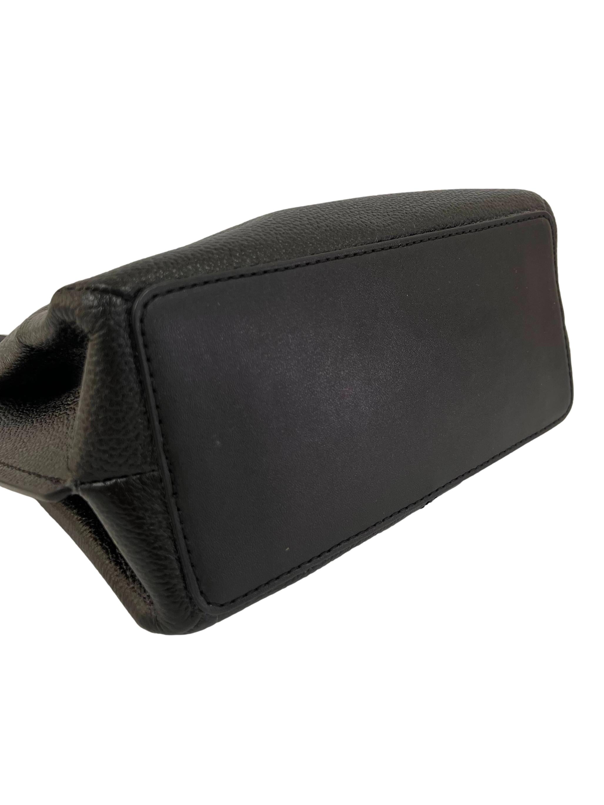 Black Leather Teagan Convertible Bucket Bag CSN