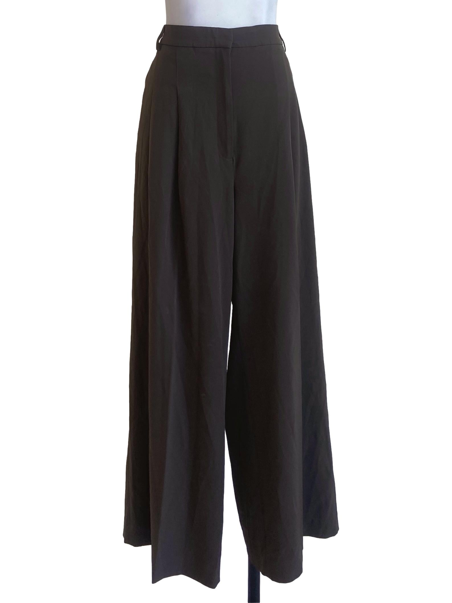 Coffee Brown Twill Formal Pants