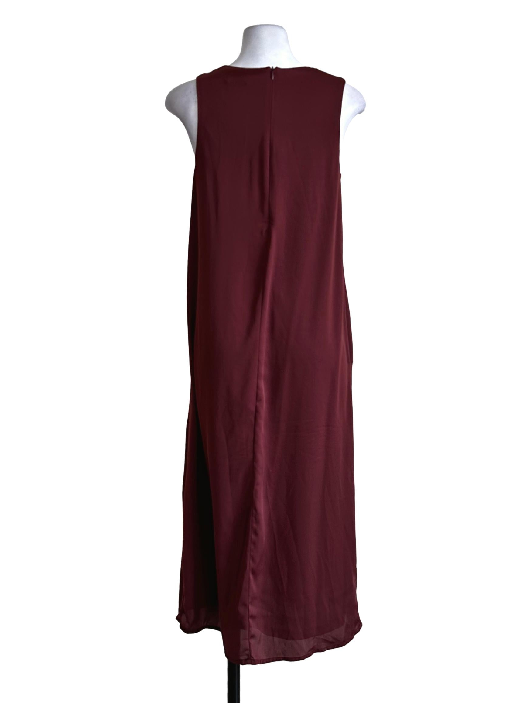 Syrup Brown Shift Midi Dress