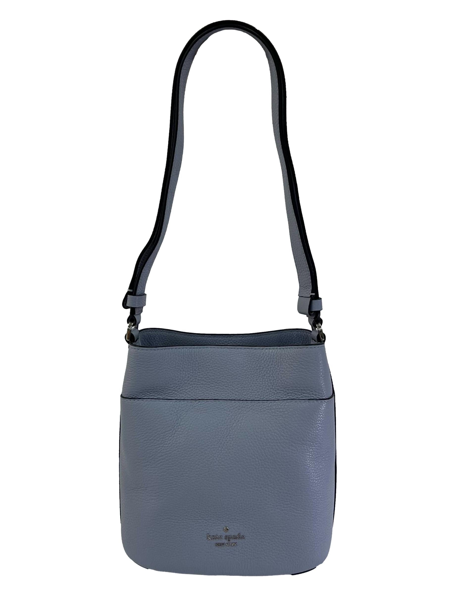 Blue Leather Leila Small Bucket Bag CSN