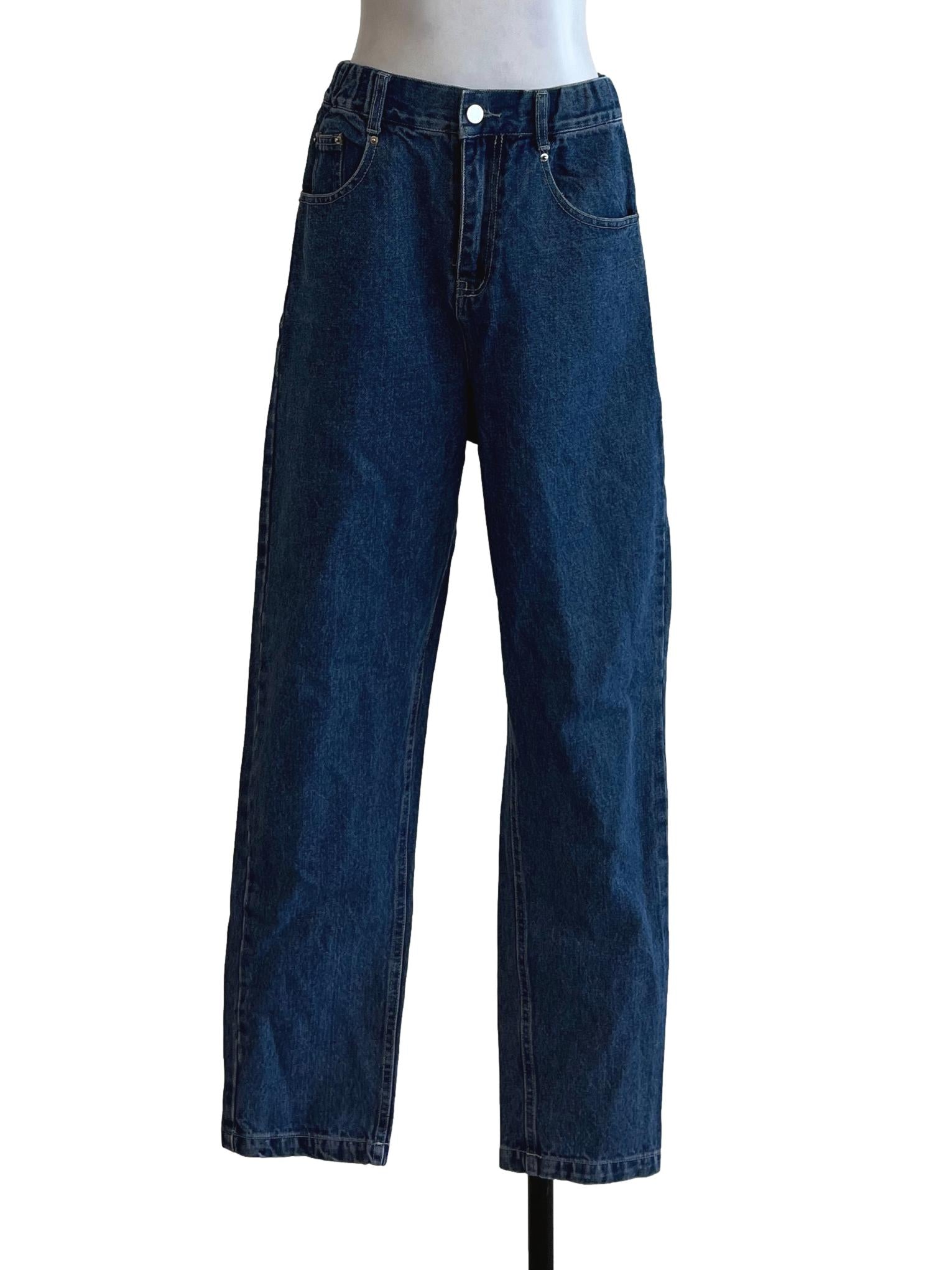 Blue Straight Cut Jeans