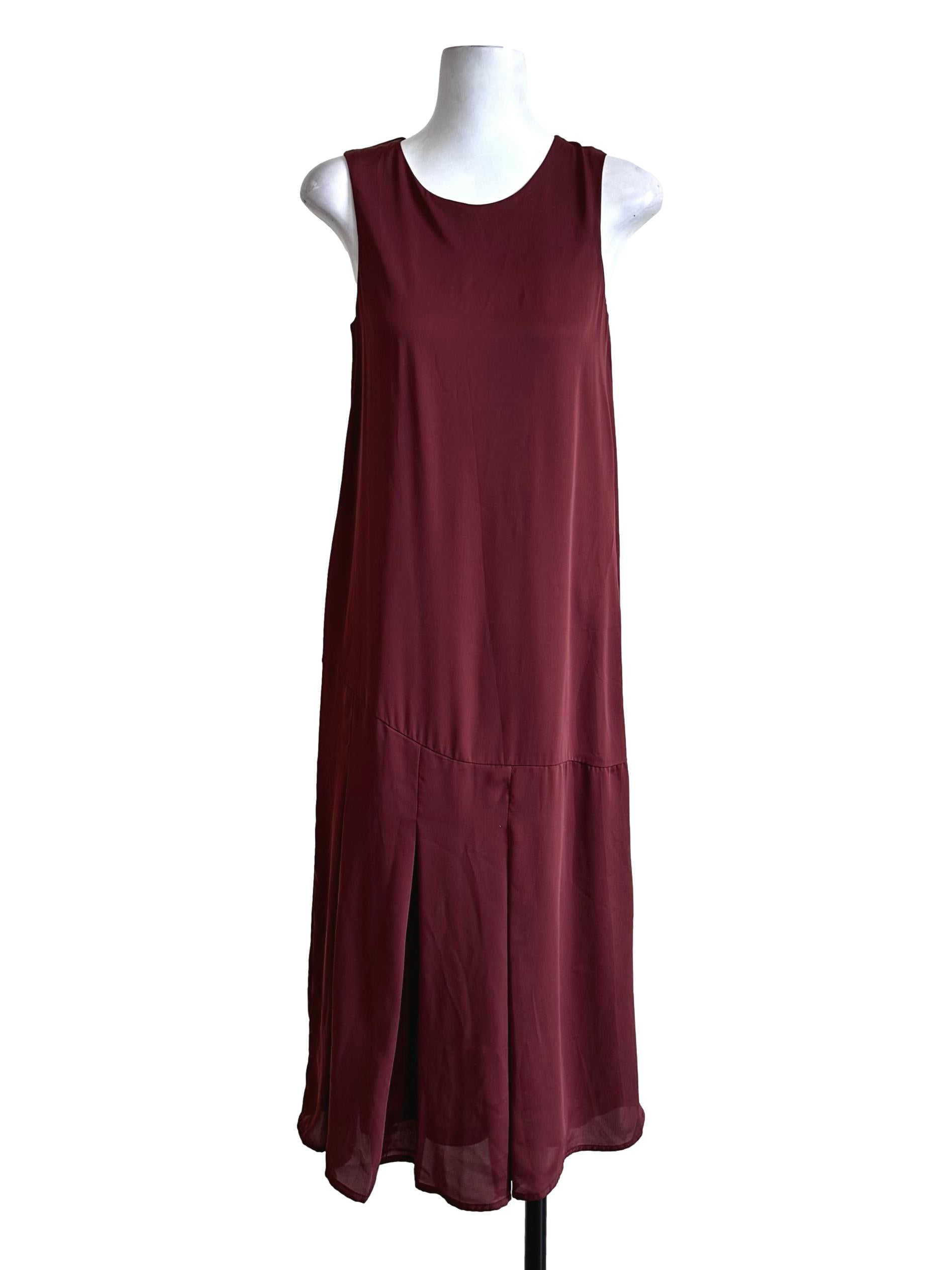 Syrup Brown Shift Midi Dress