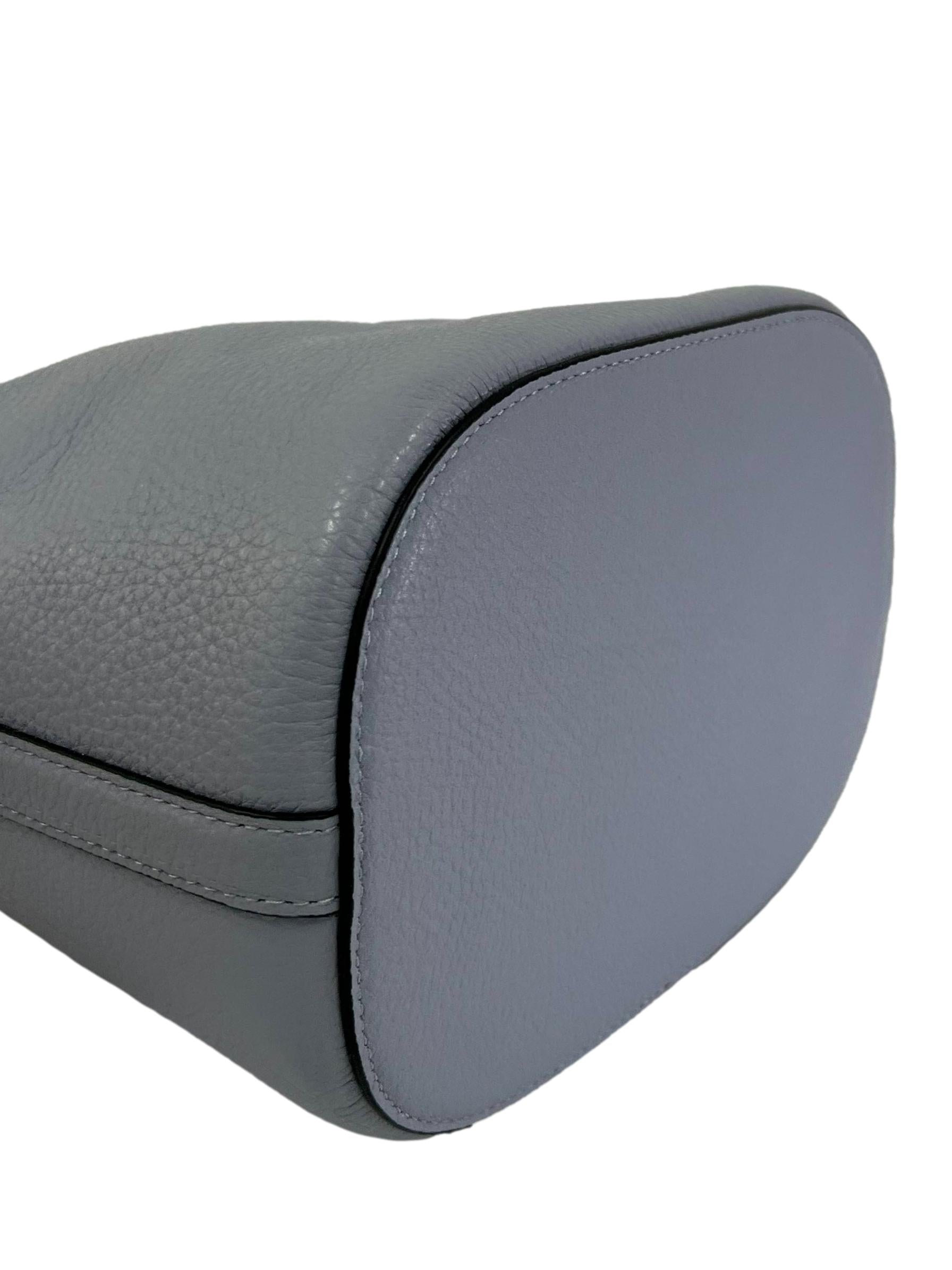 Blue Leather Leila Small Bucket Bag CSN