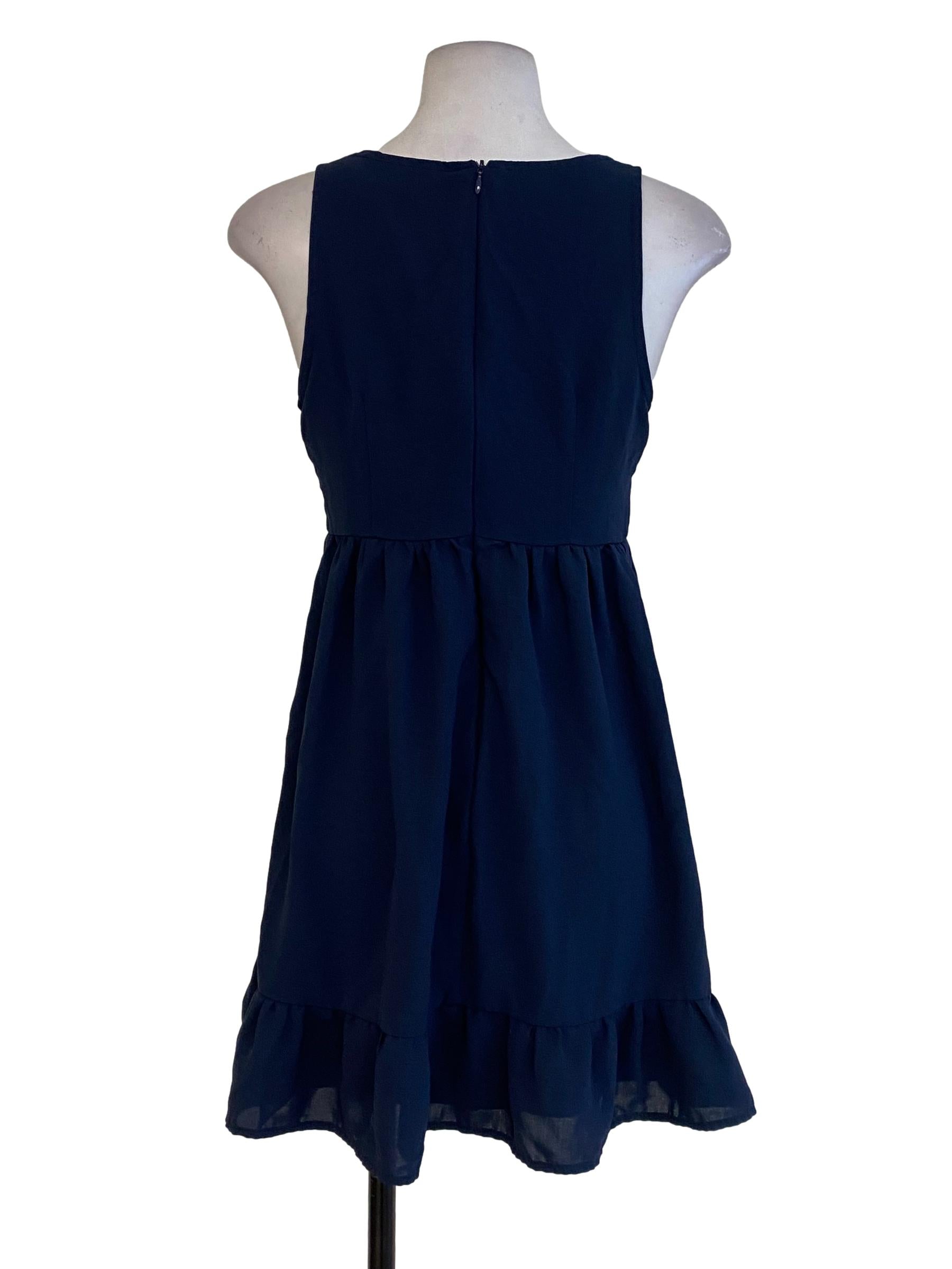 Navy Blue Blouson Dress