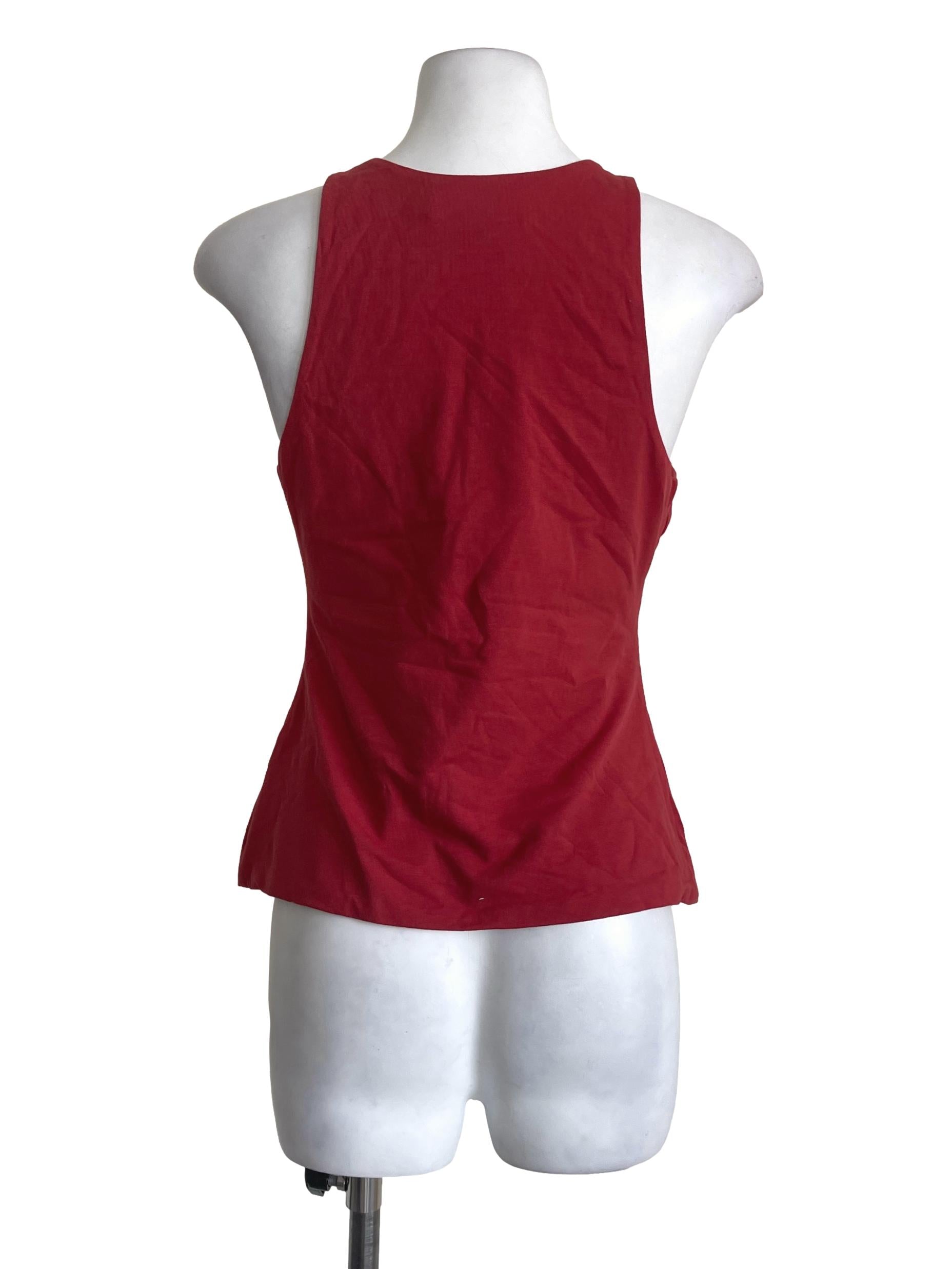 Red Padded Tank Top LB