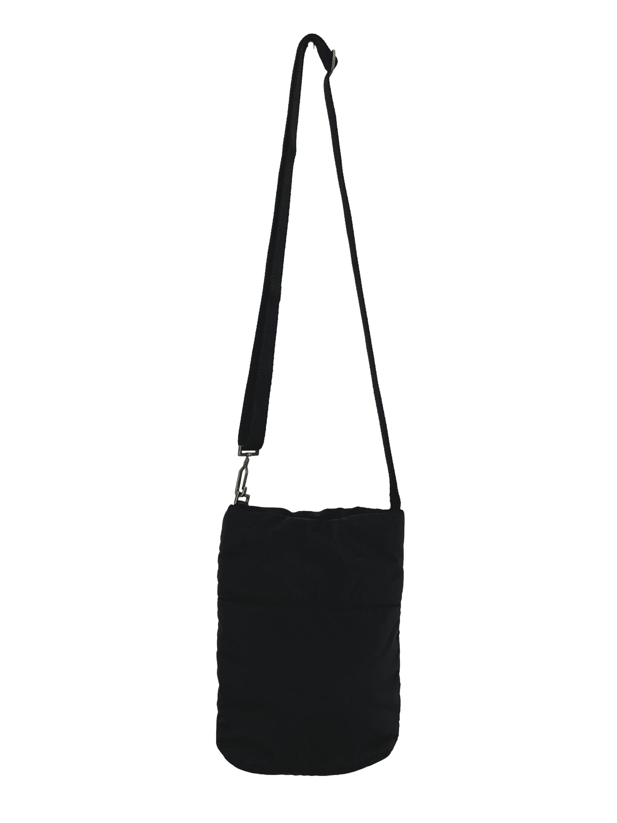 Black Nylon Crossbody Bag