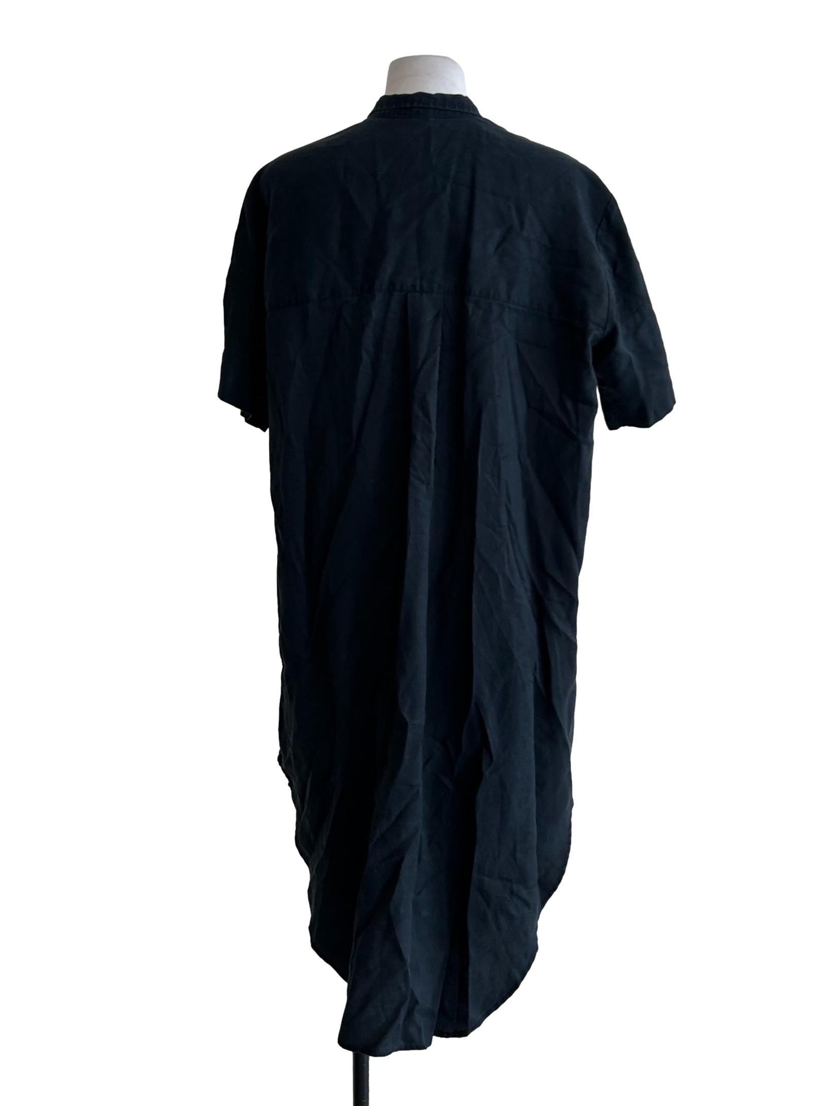 Seville Tencel™ Oversized Midi Dress In Licorice CSN