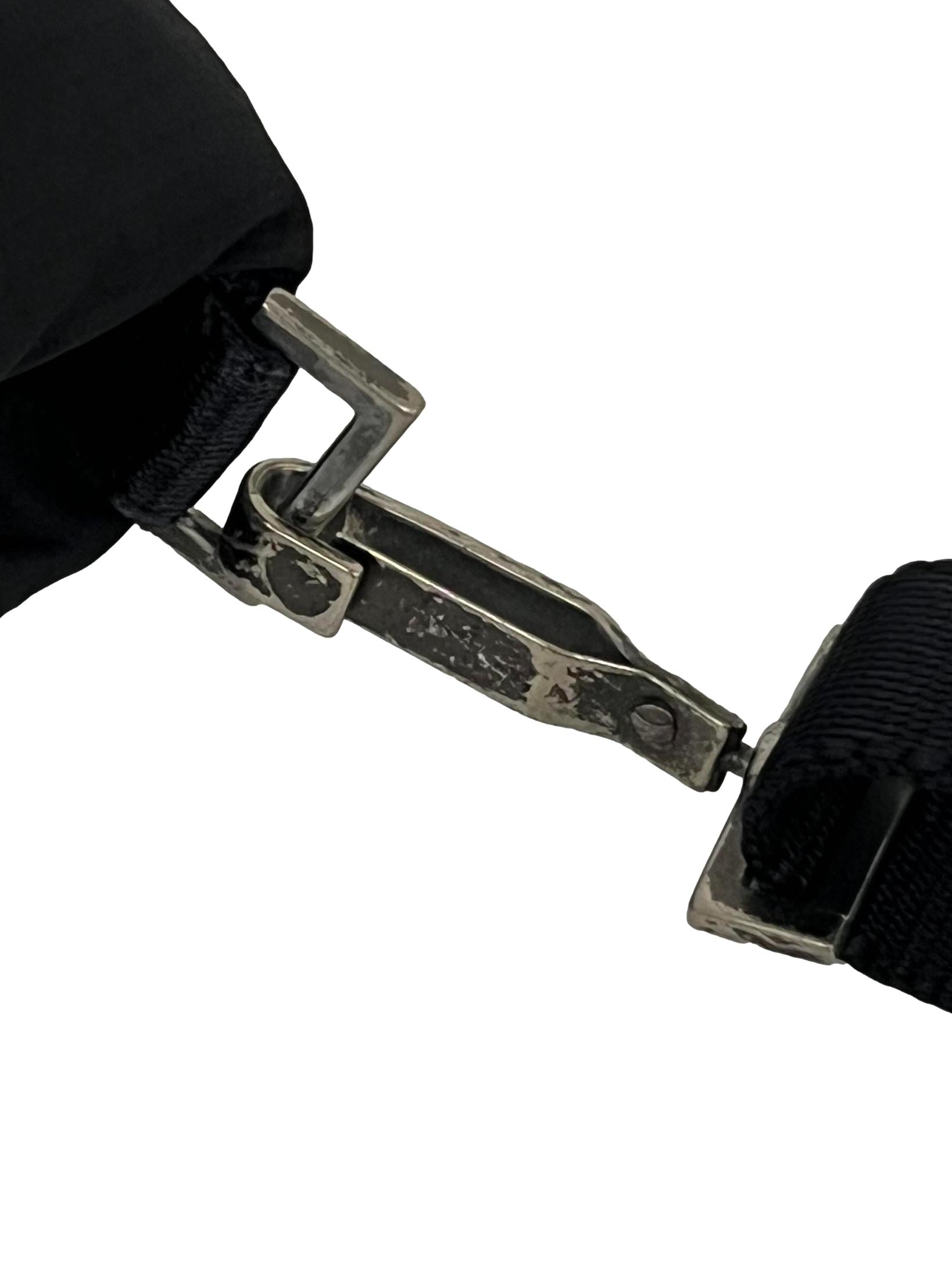 Black Nylon Crossbody Bag