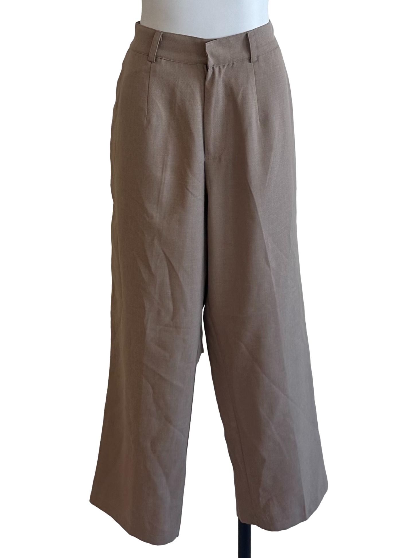 Latte Brown Formal Long Pants