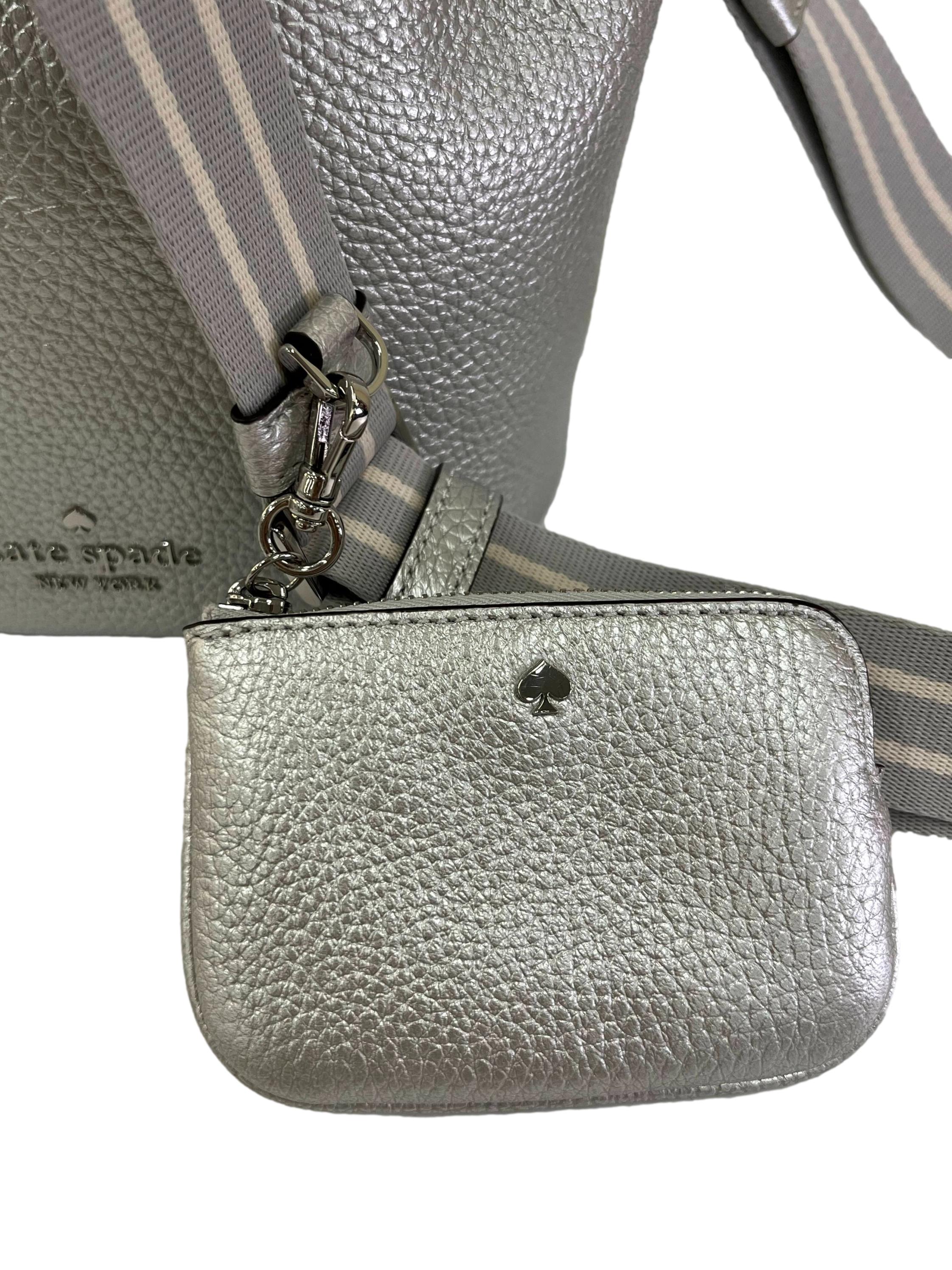 Silver Leather Rosie Mini Bucket Bag CSN