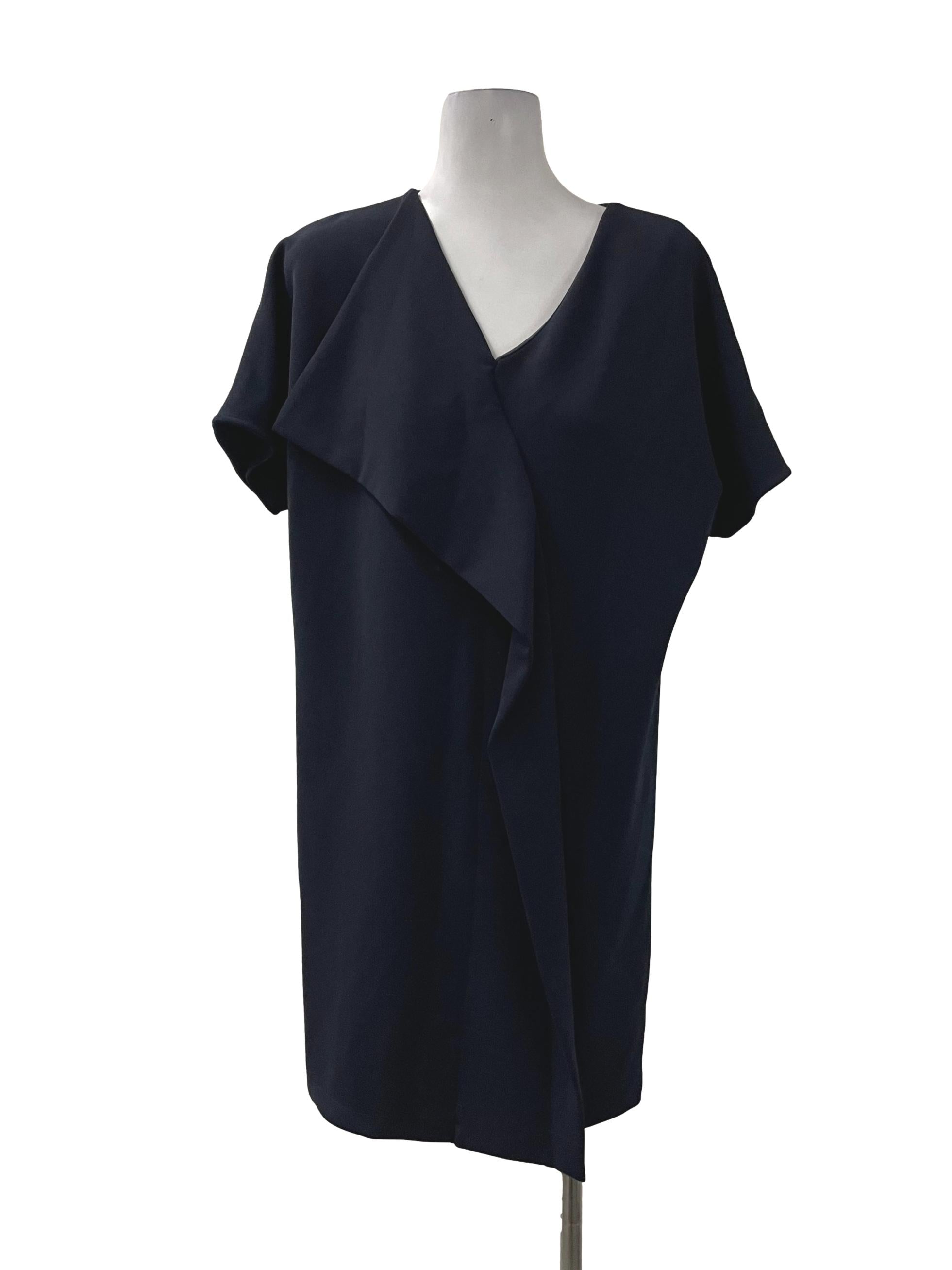 Navy Blue Front Flap Dress