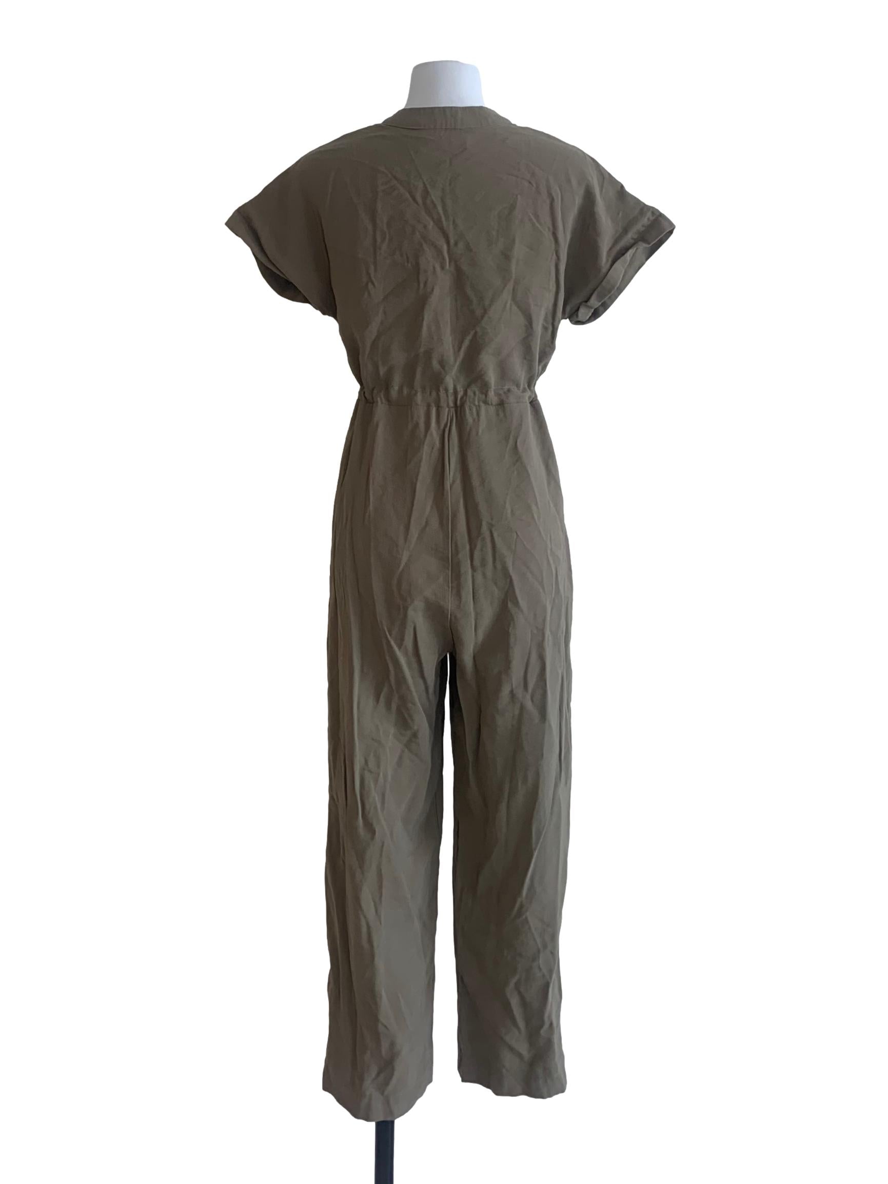 Tortilla Brown Pegged Jumpsuit
