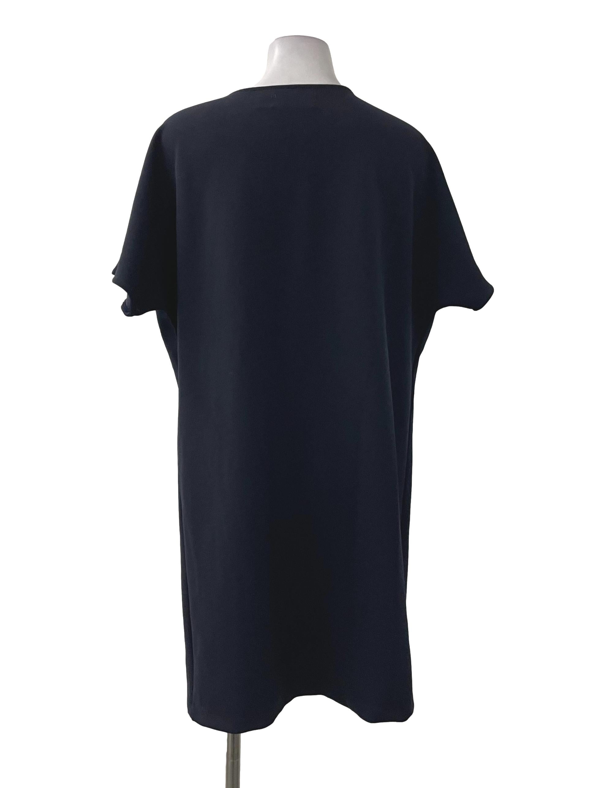 Navy Blue Front Flap Dress