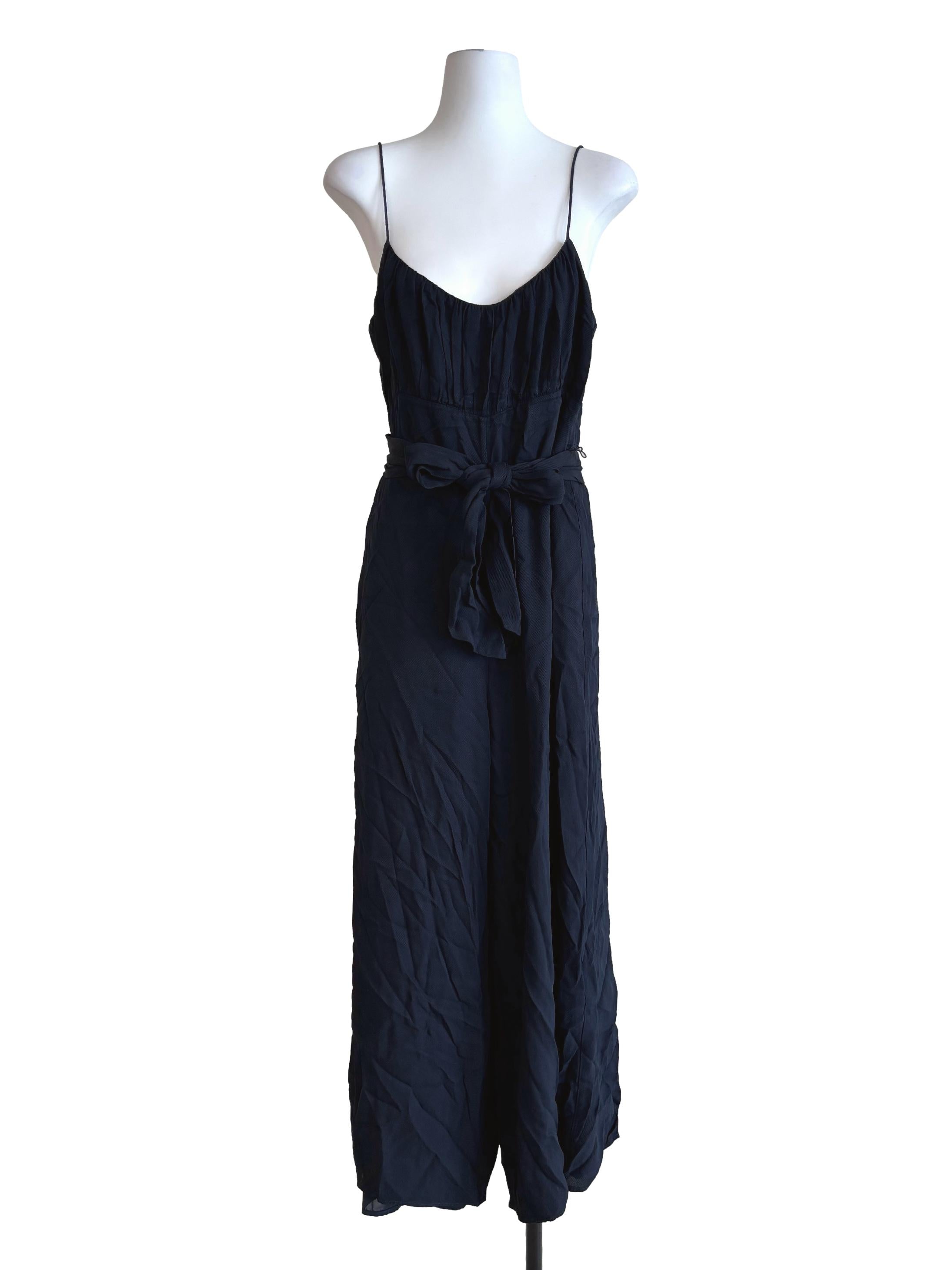 Charcoal Black Spaghetti Strap Jumpsuit