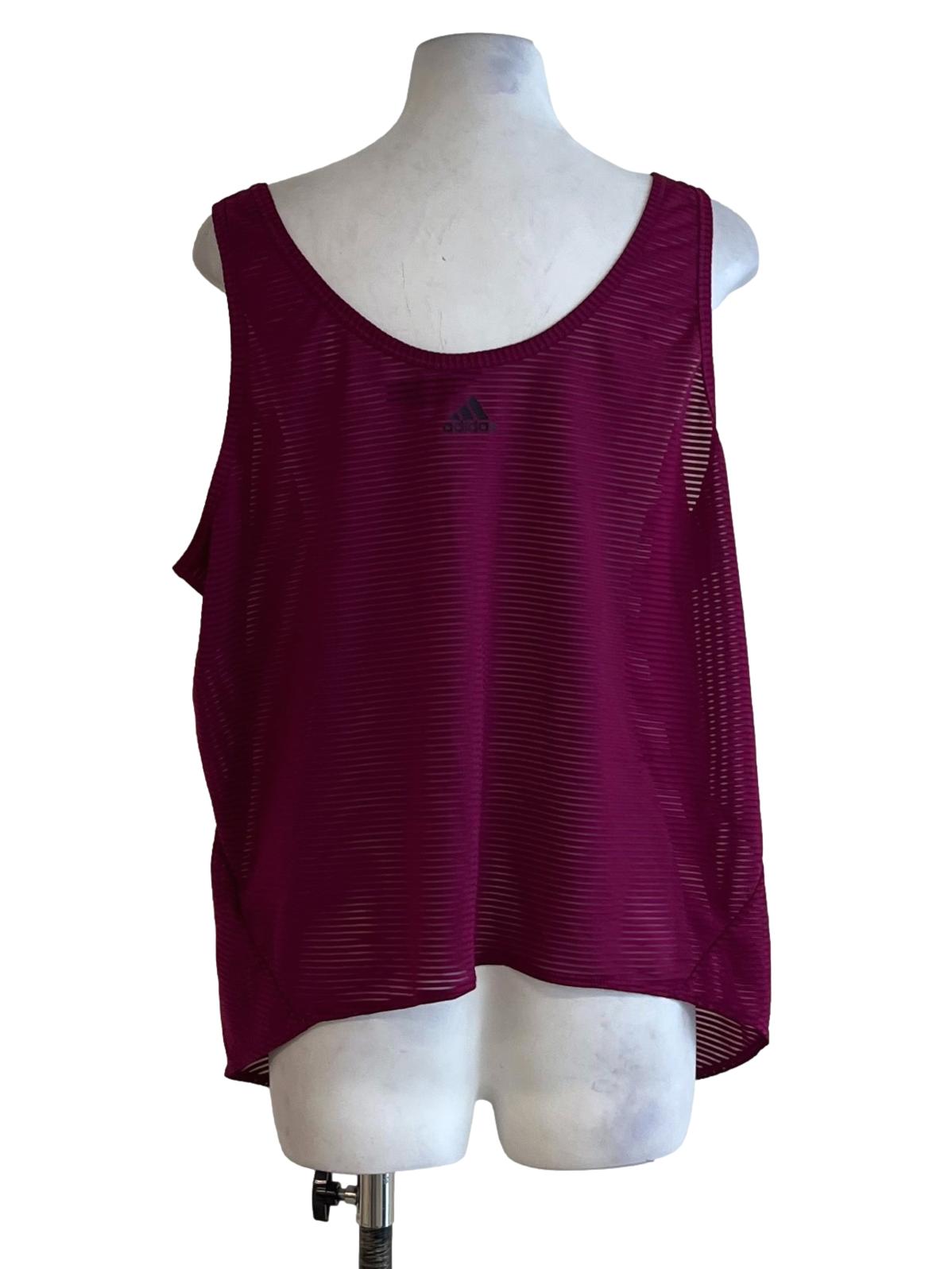 Plum Purple Scoop Neckline Sleeveless Top