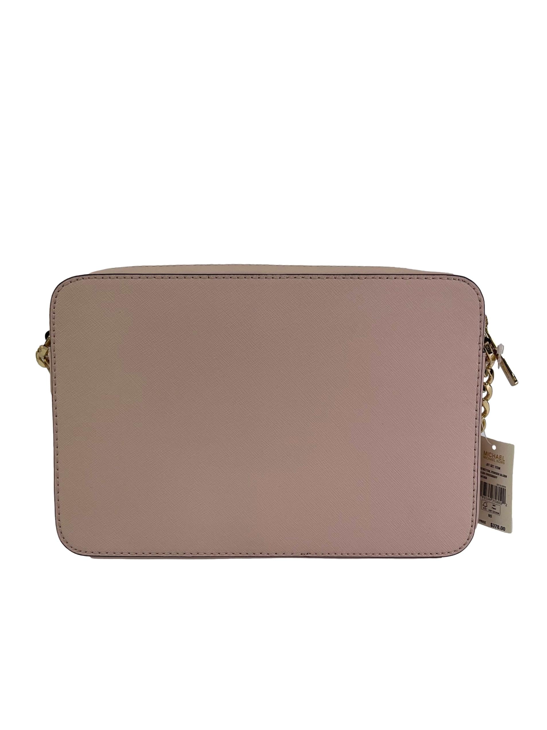 Pink Leather Jet Set Crossbody Bag CSN
