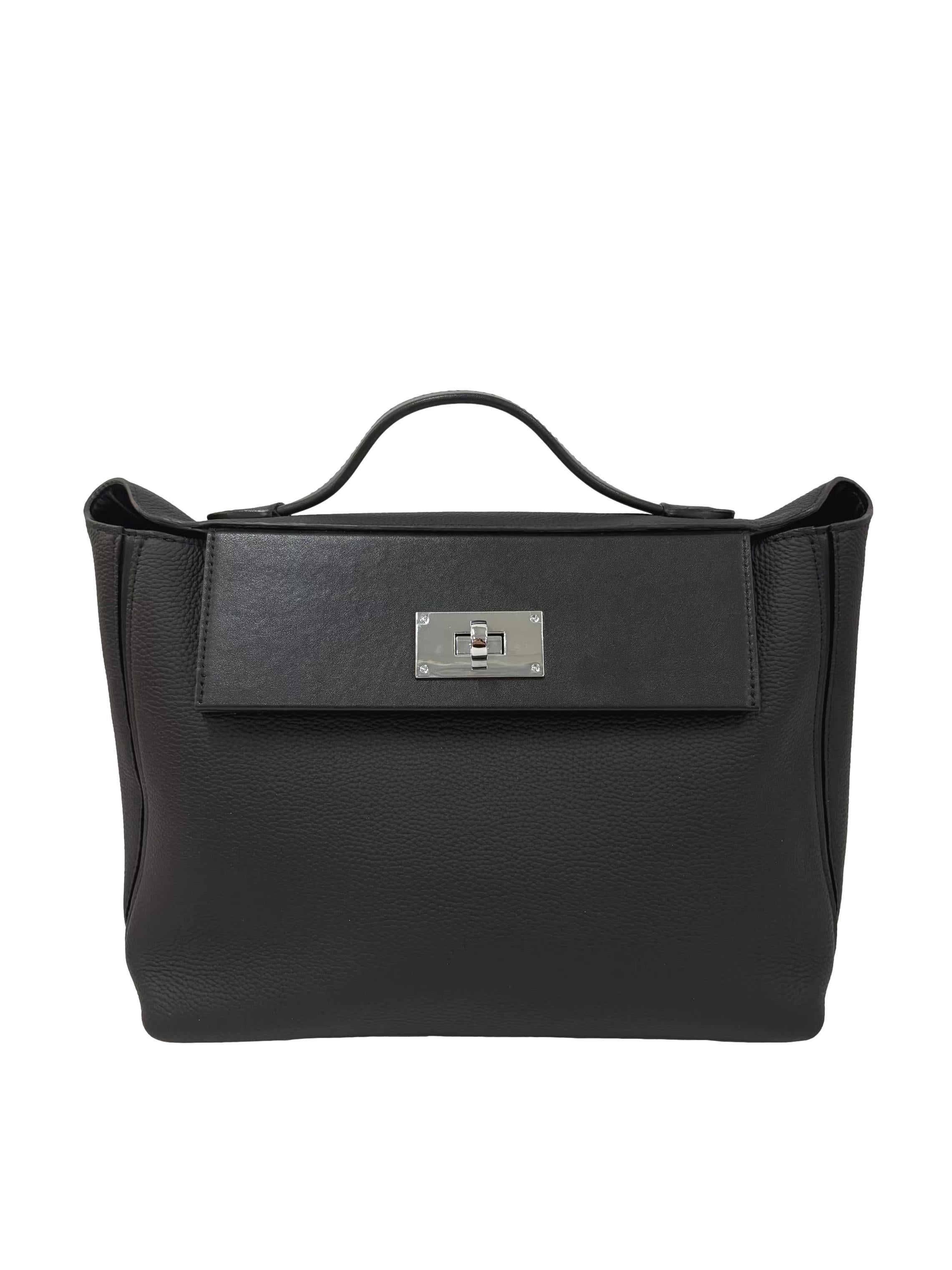 Black Rectangular 24/24 Handbag