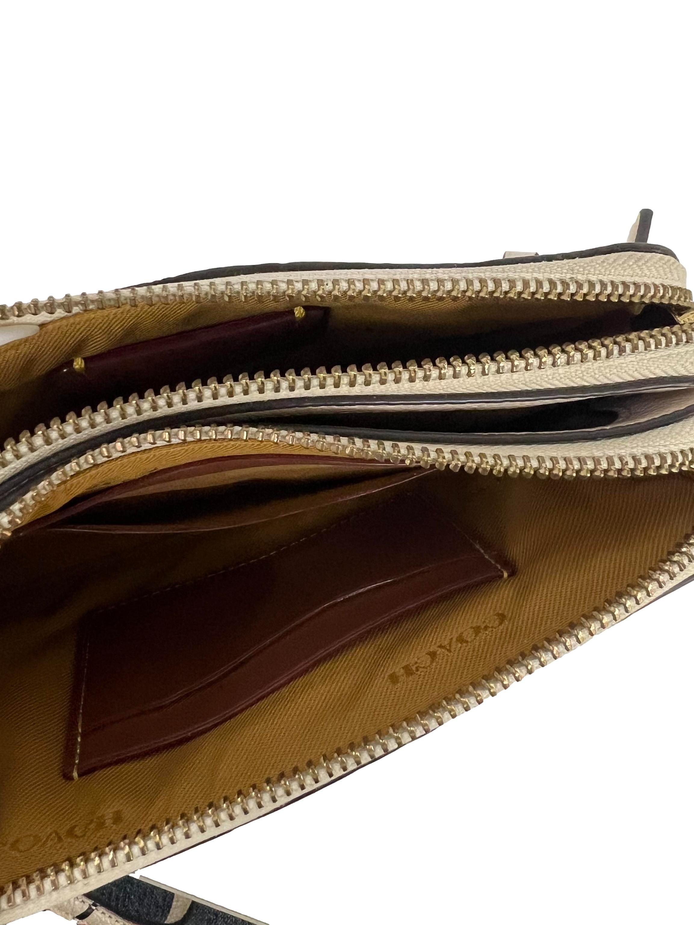 Cream Coach Chery Crossbody Bag