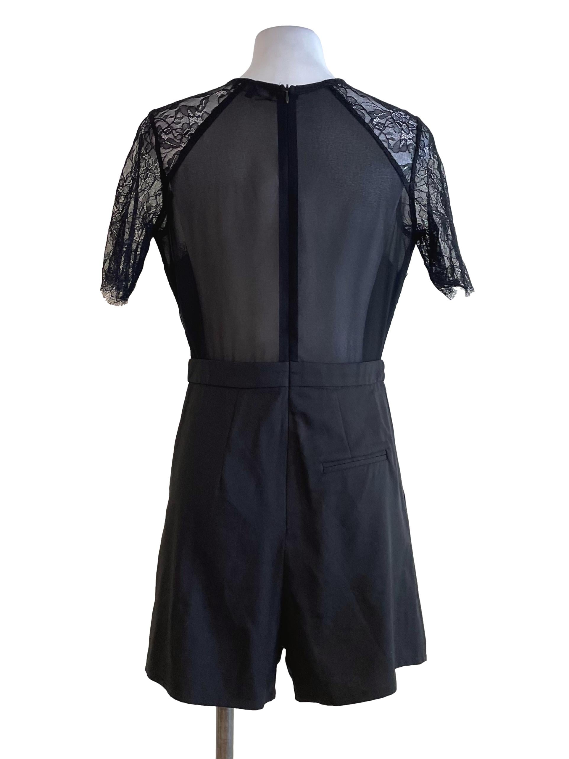 Black Lace Romper