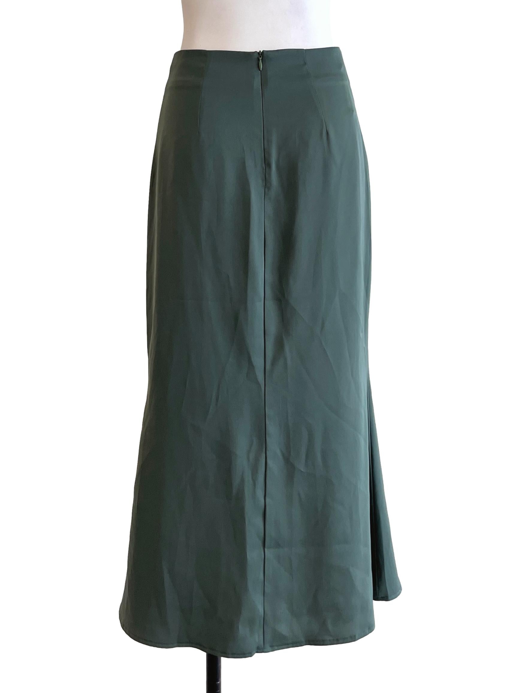 Pine Green Pencil Skirt