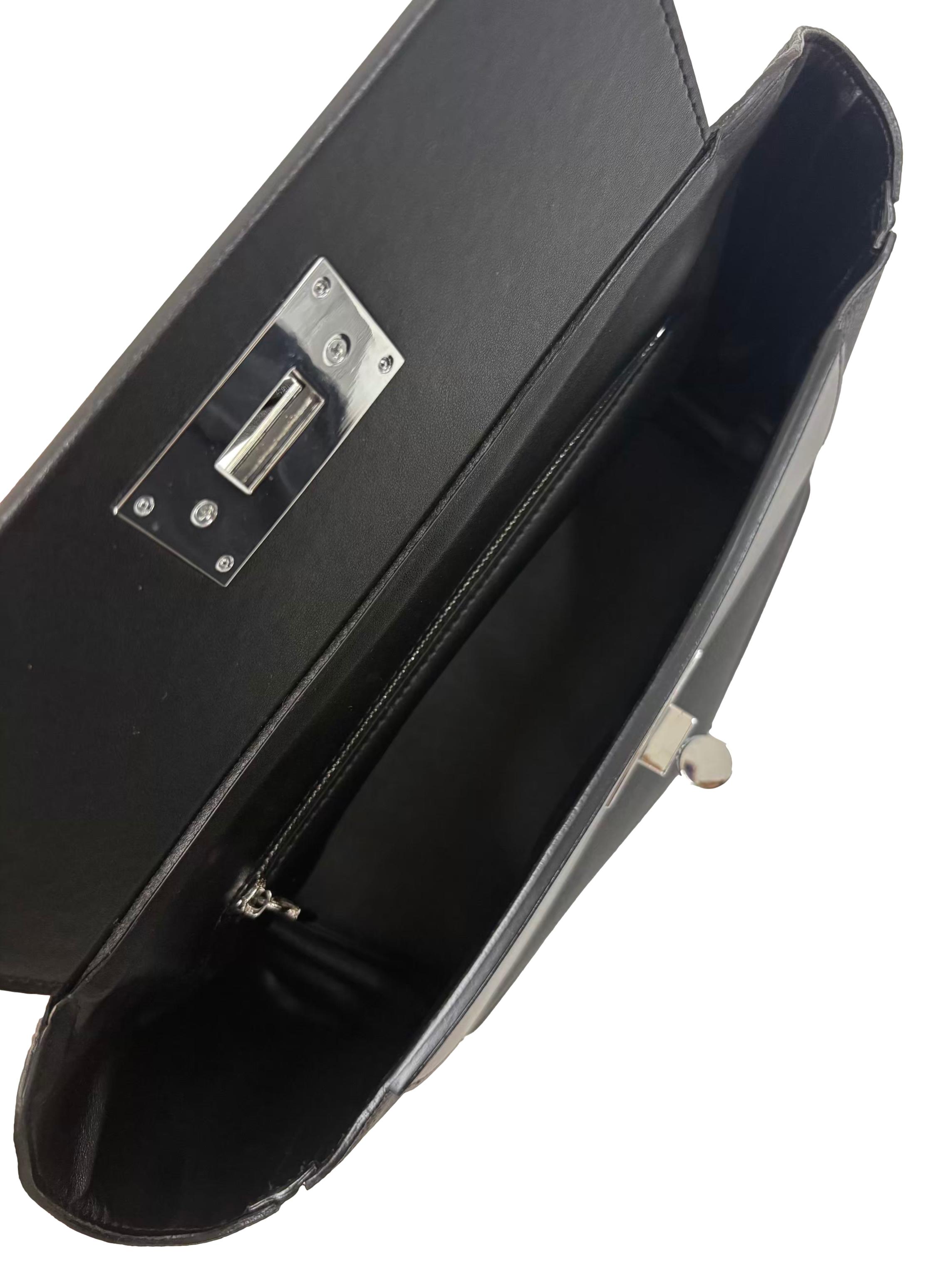 Black Rectangular 24/24 Handbag