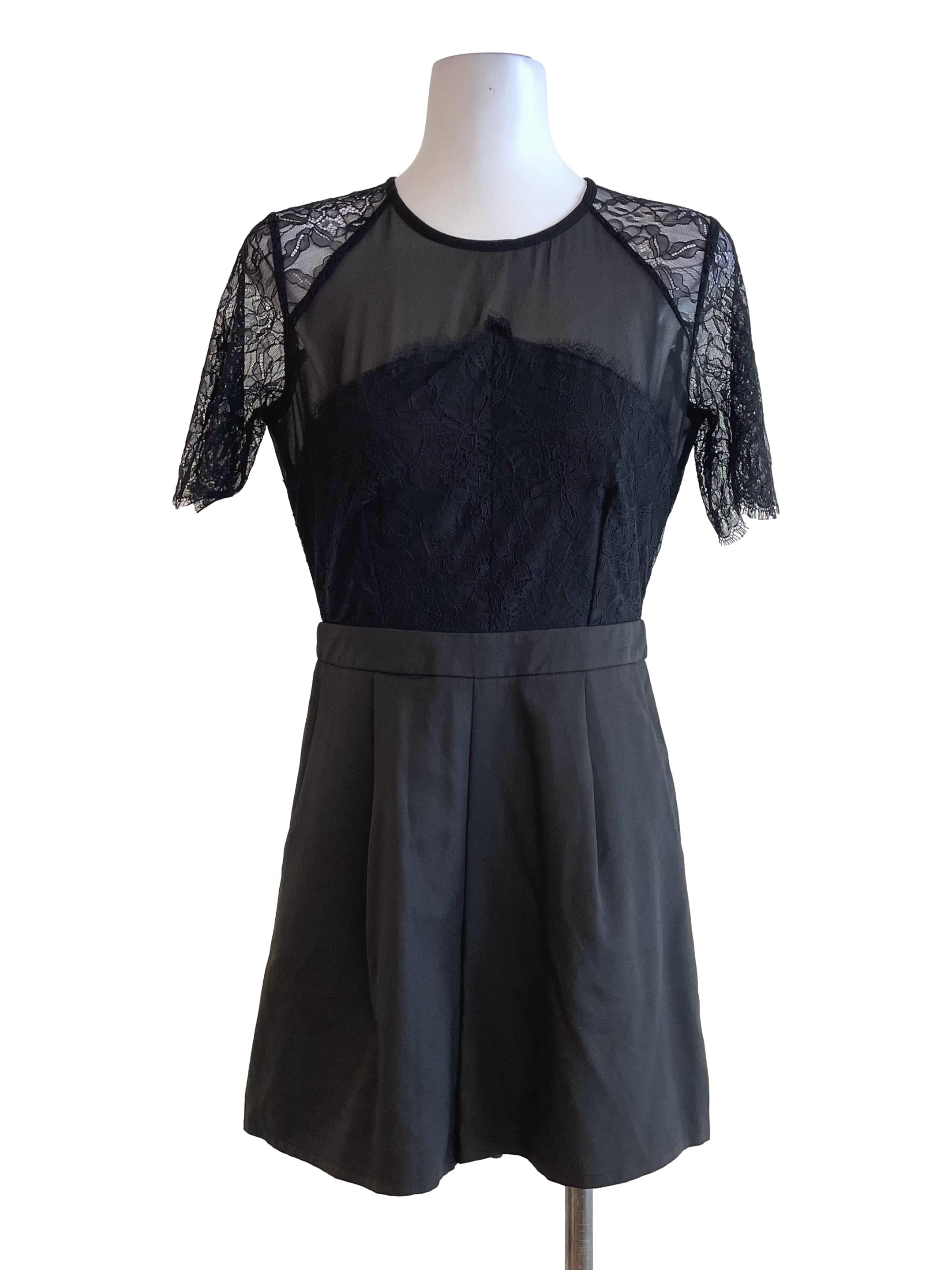 Black Lace Romper