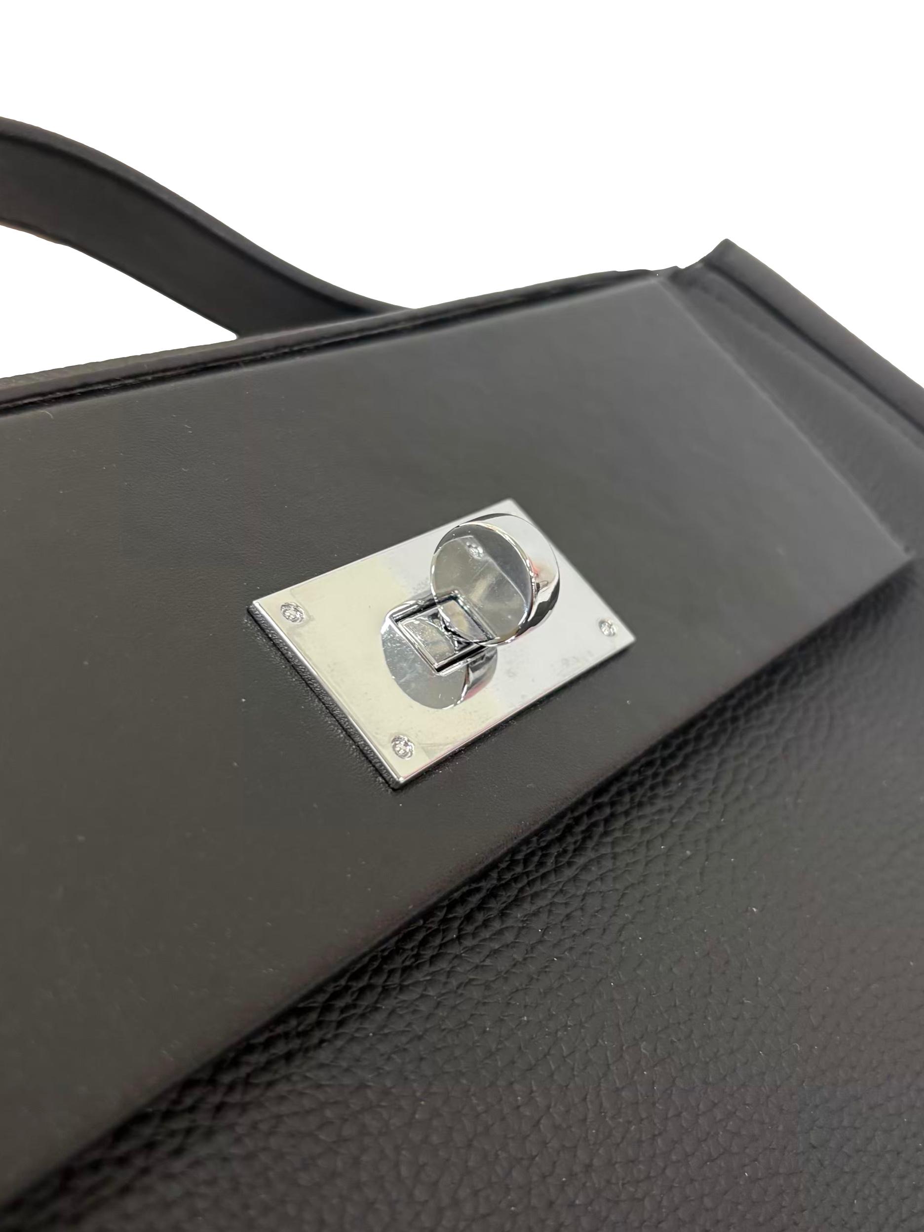 Black Rectangular 24/24 Handbag