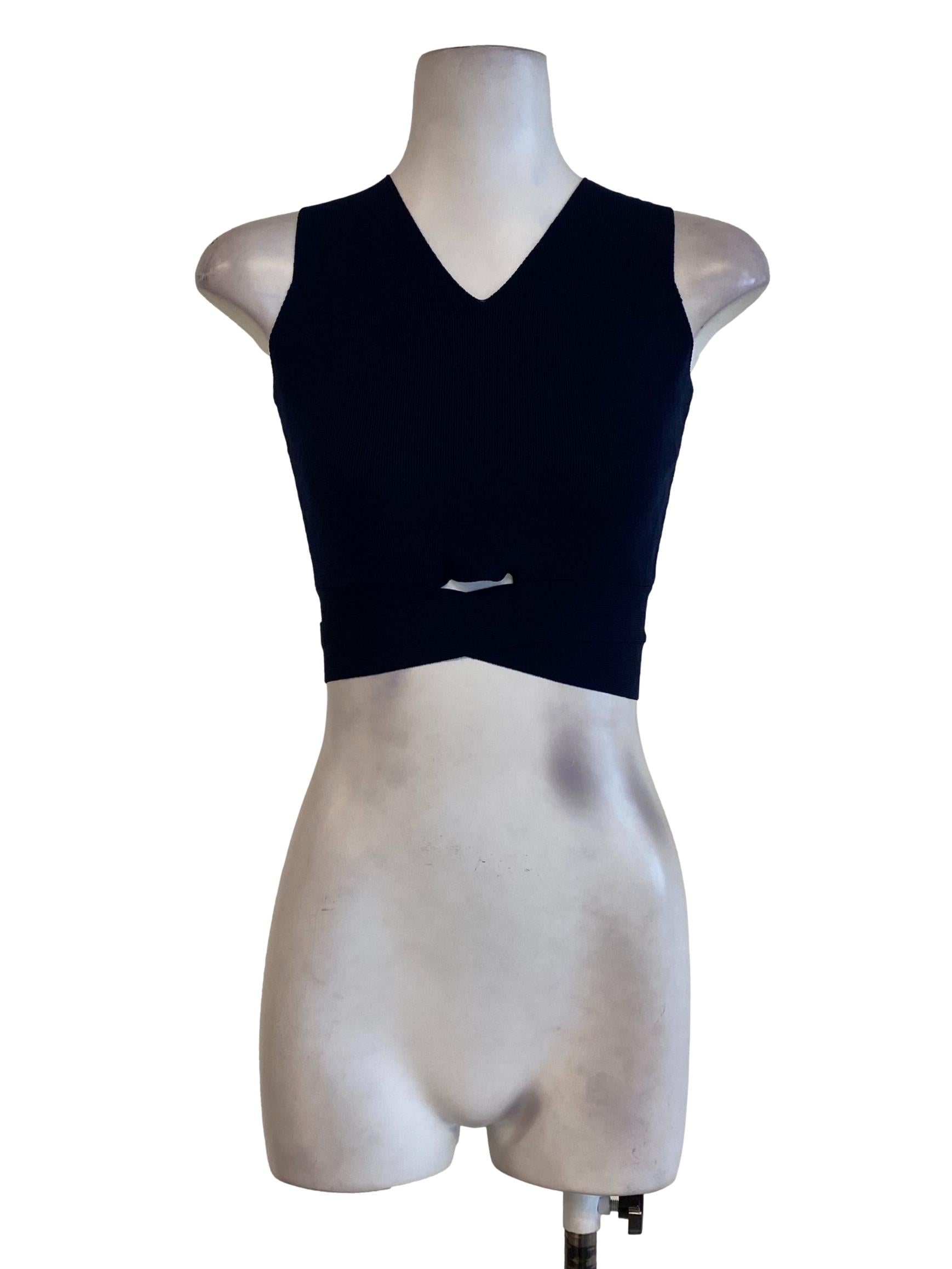 Navy Blue Knit Top