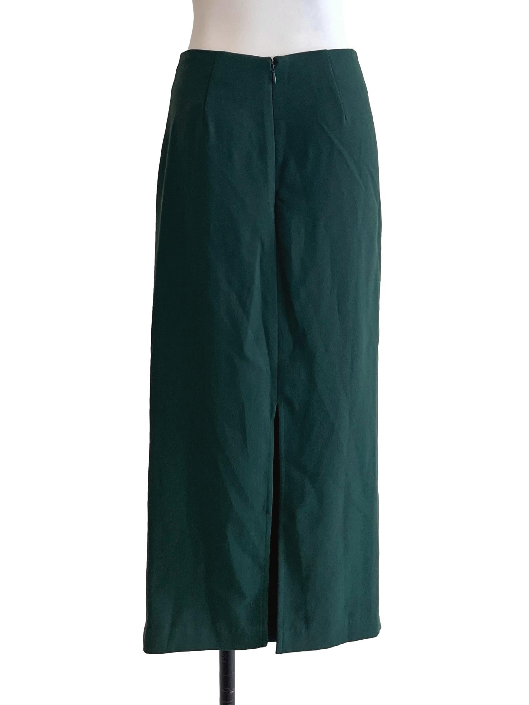 Emerald Green Pencil Skirt LB