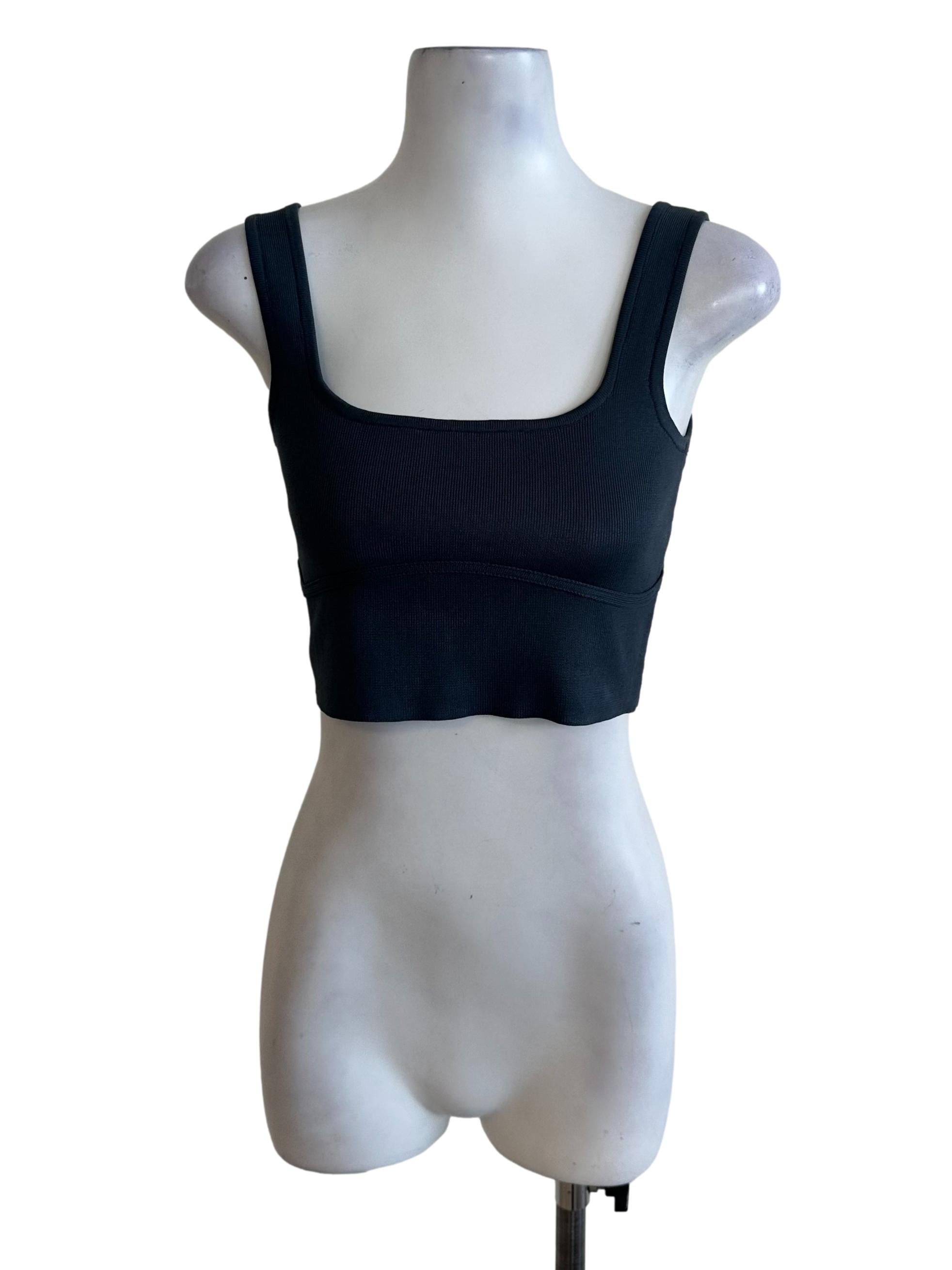 Spruce Blue Square Neck Knit Top