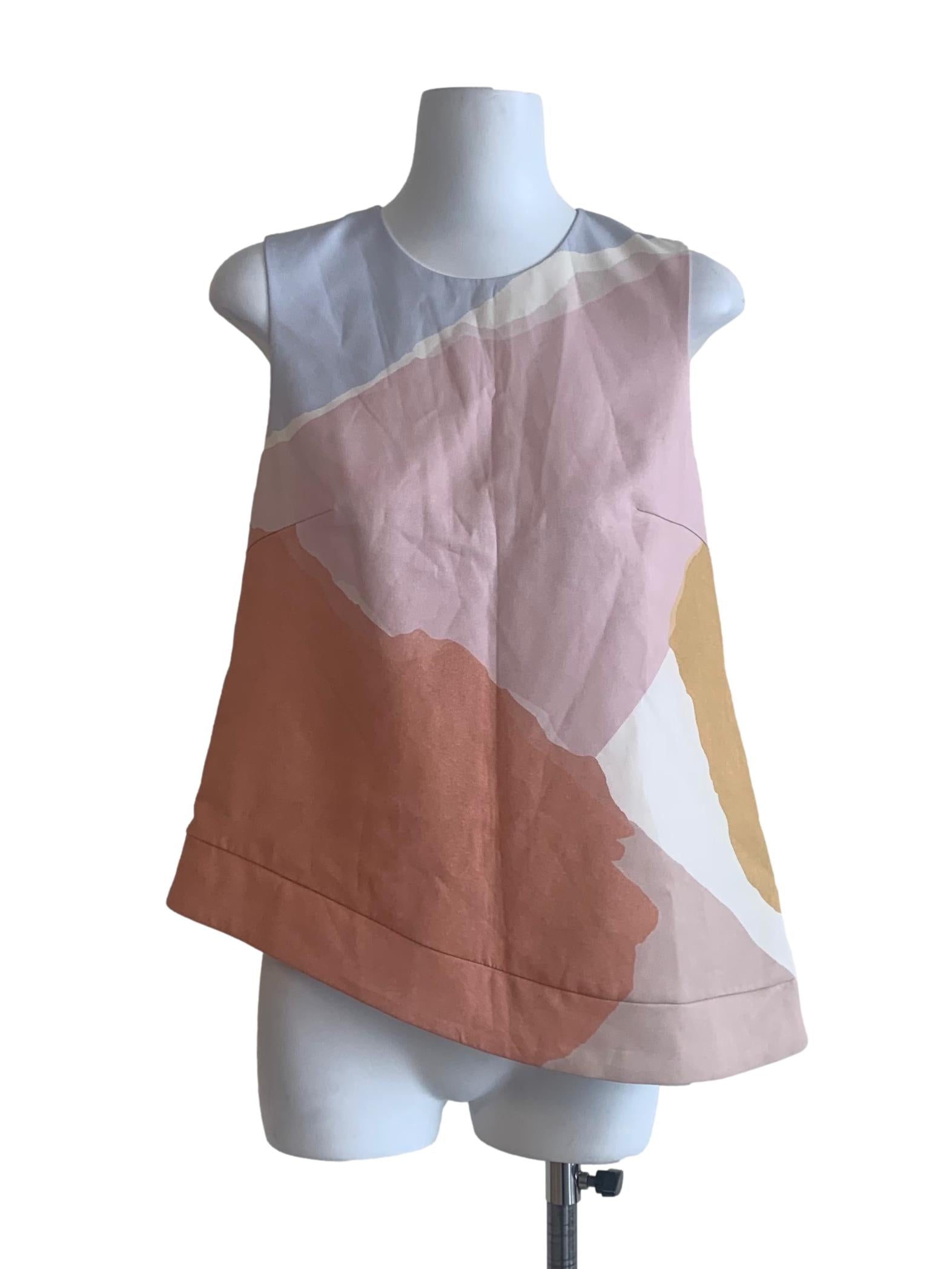 Pink Harbour Curve Hem Top OSN