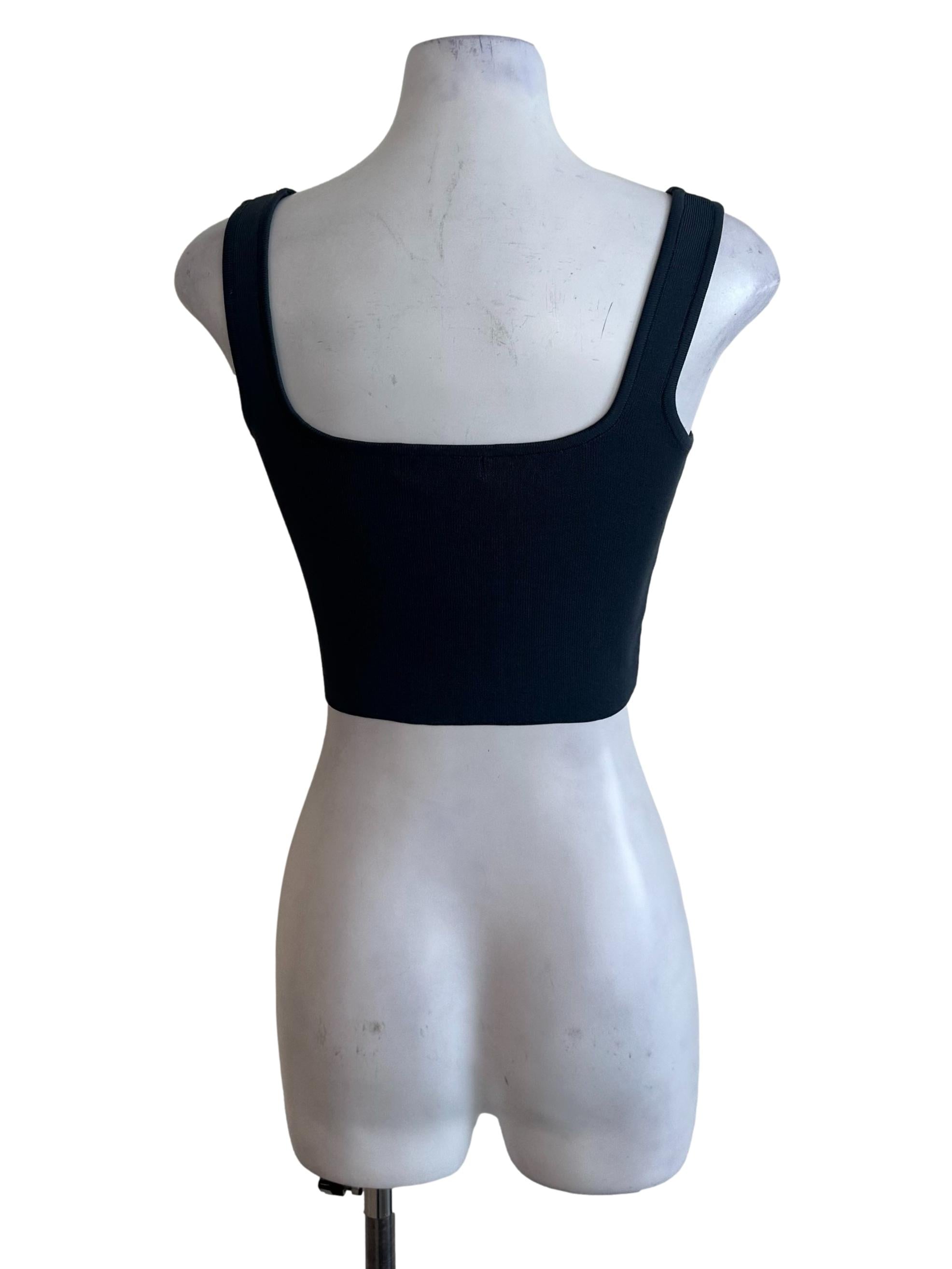 Spruce Blue Square Neck Knit Top