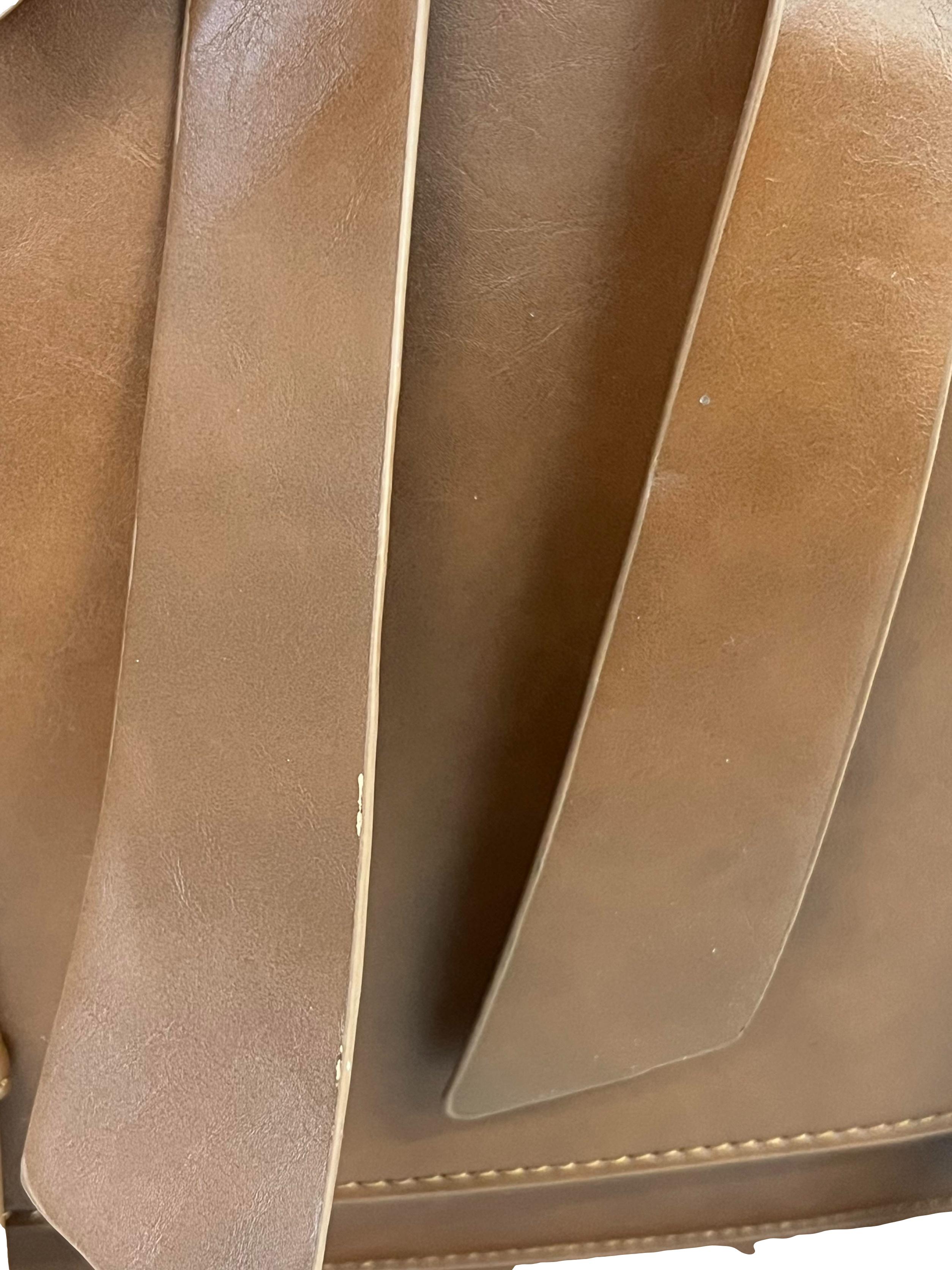 Brown Messenger Backpack