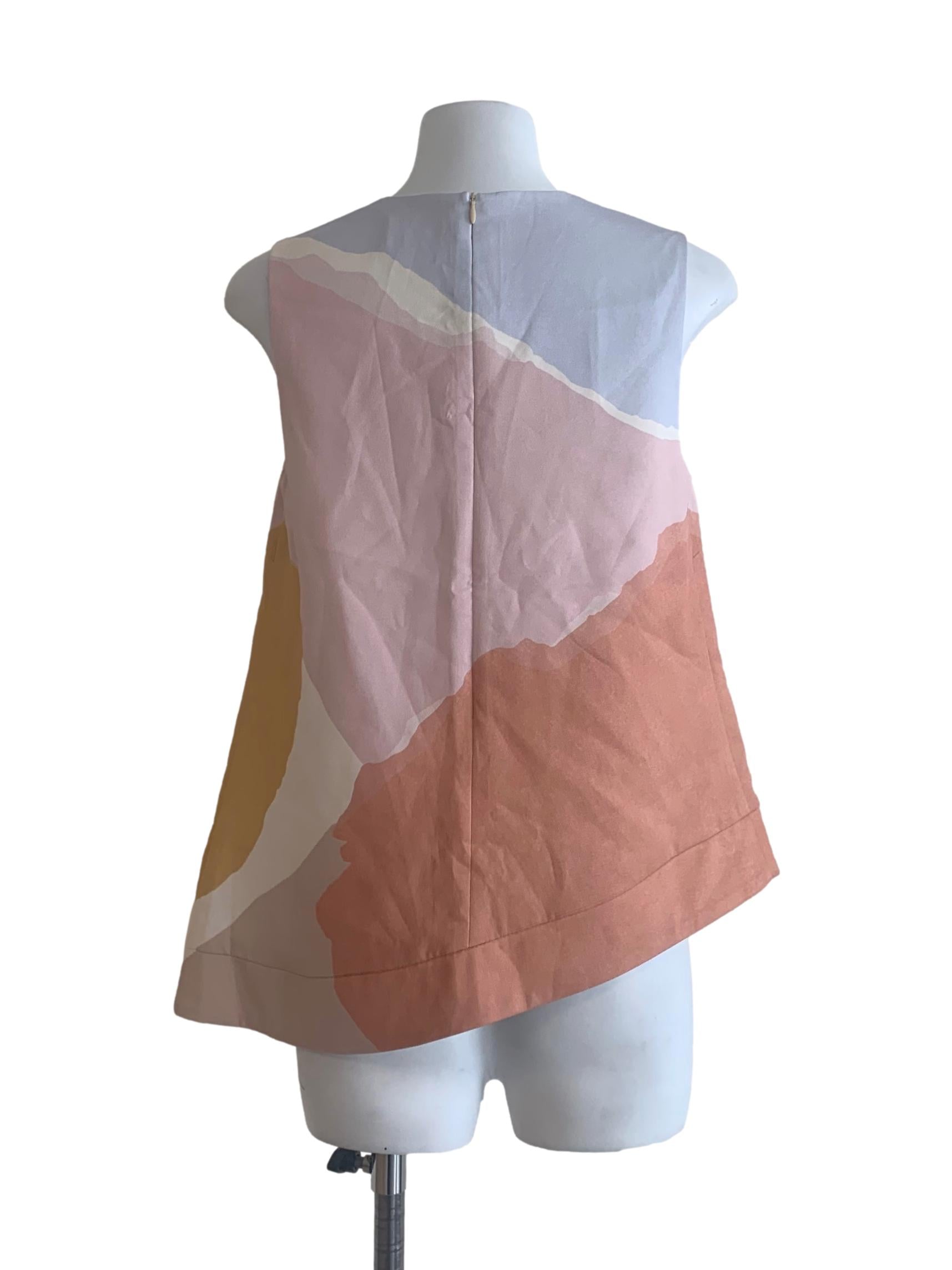 Pink Harbour Curve Hem Top OSN