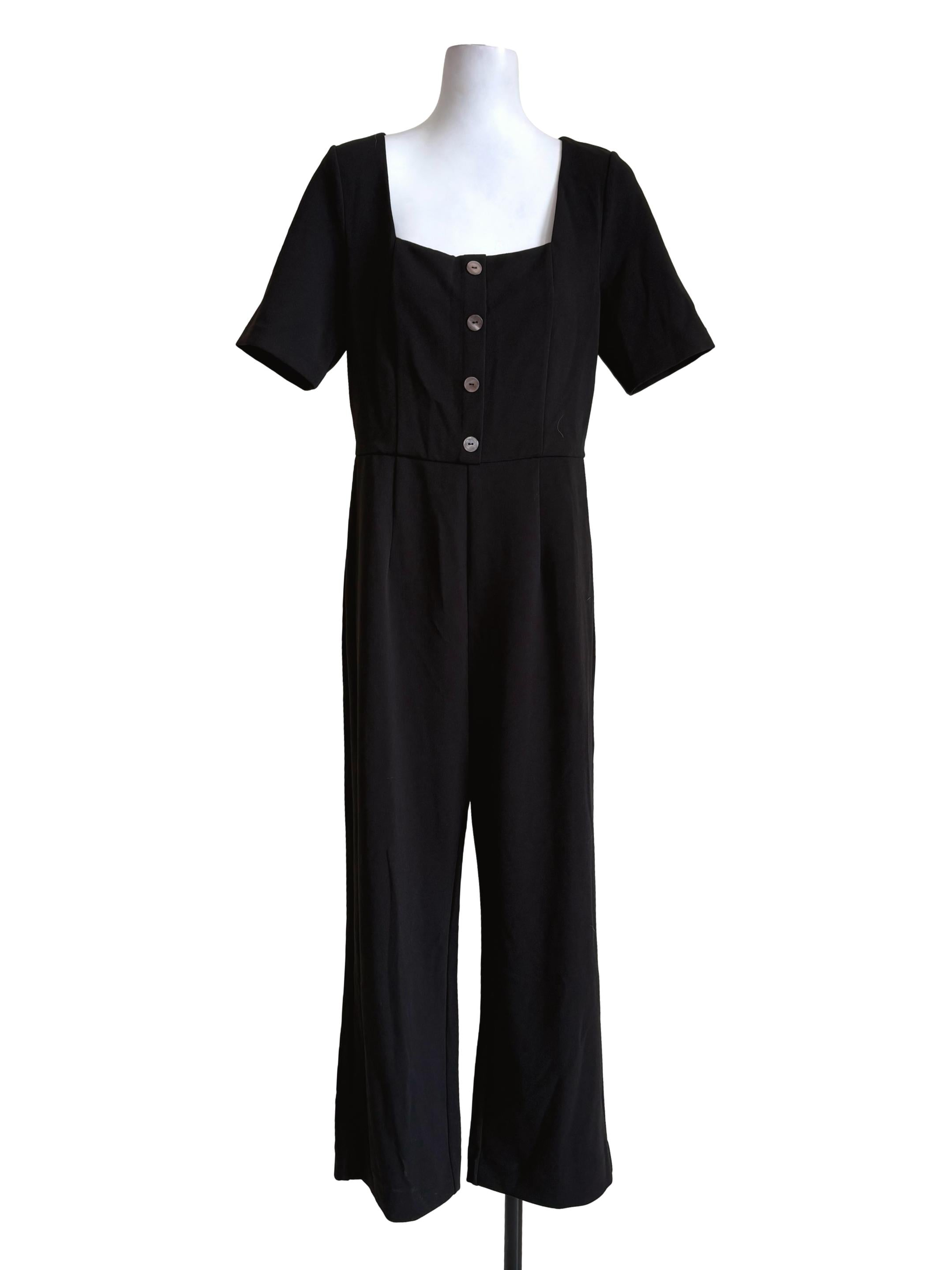 Black Buttoned Jumpsuit LB